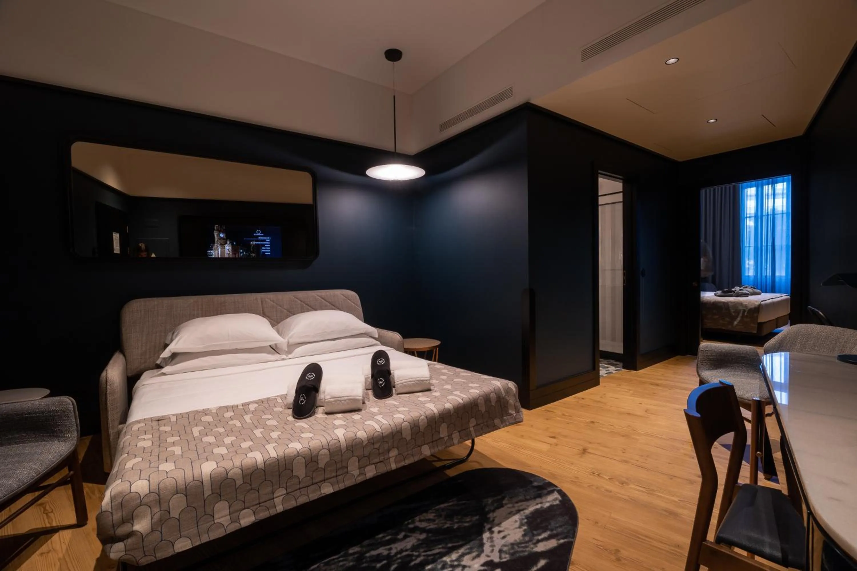 Living room, Bed in Axis Porto Club Aliados