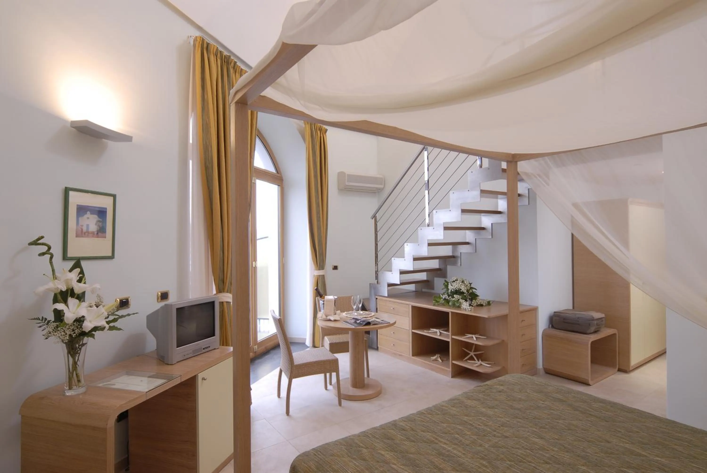 Bed in Hotel Villa Carolina