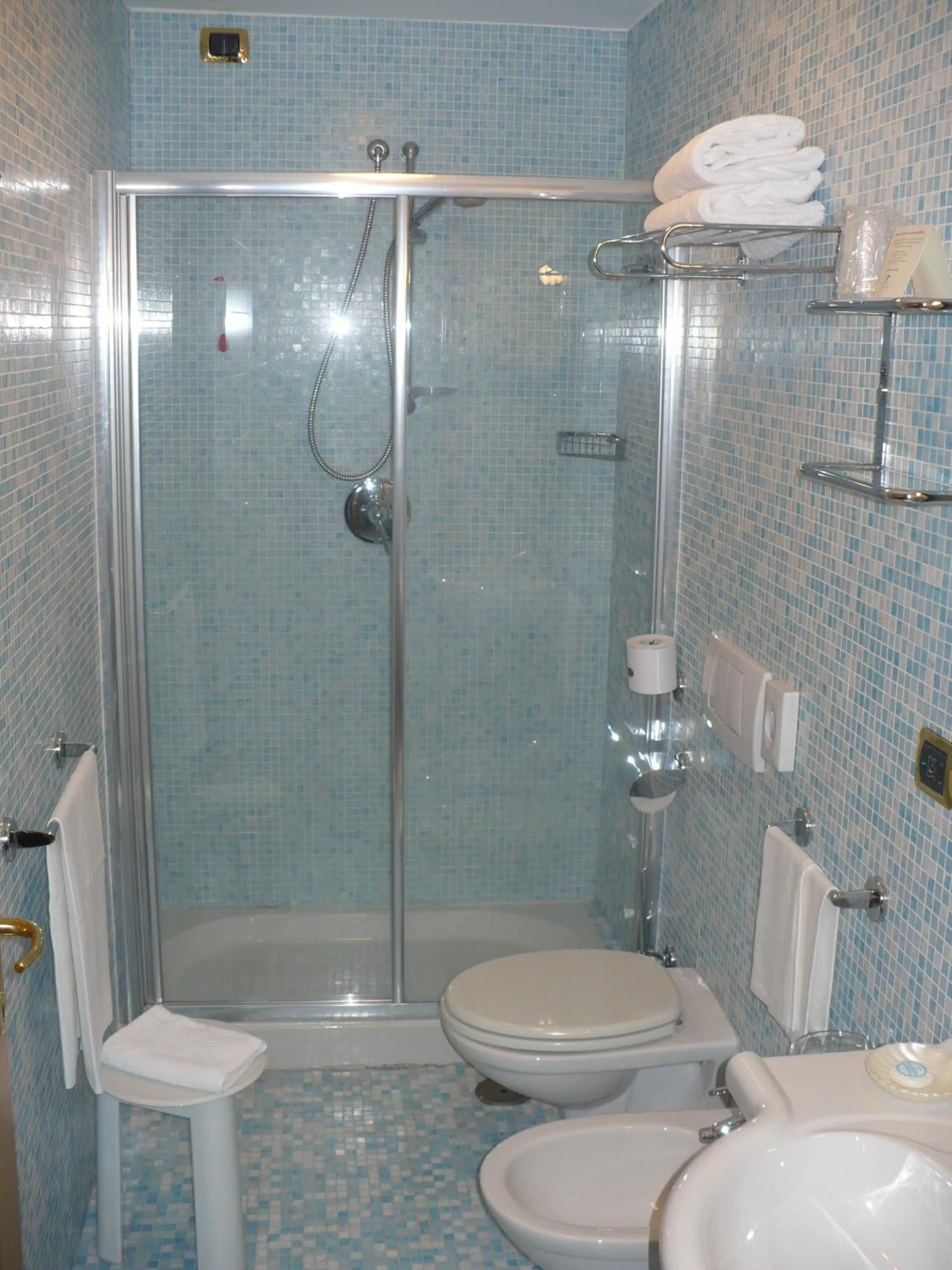 Shower in Hotel Villa Carolina