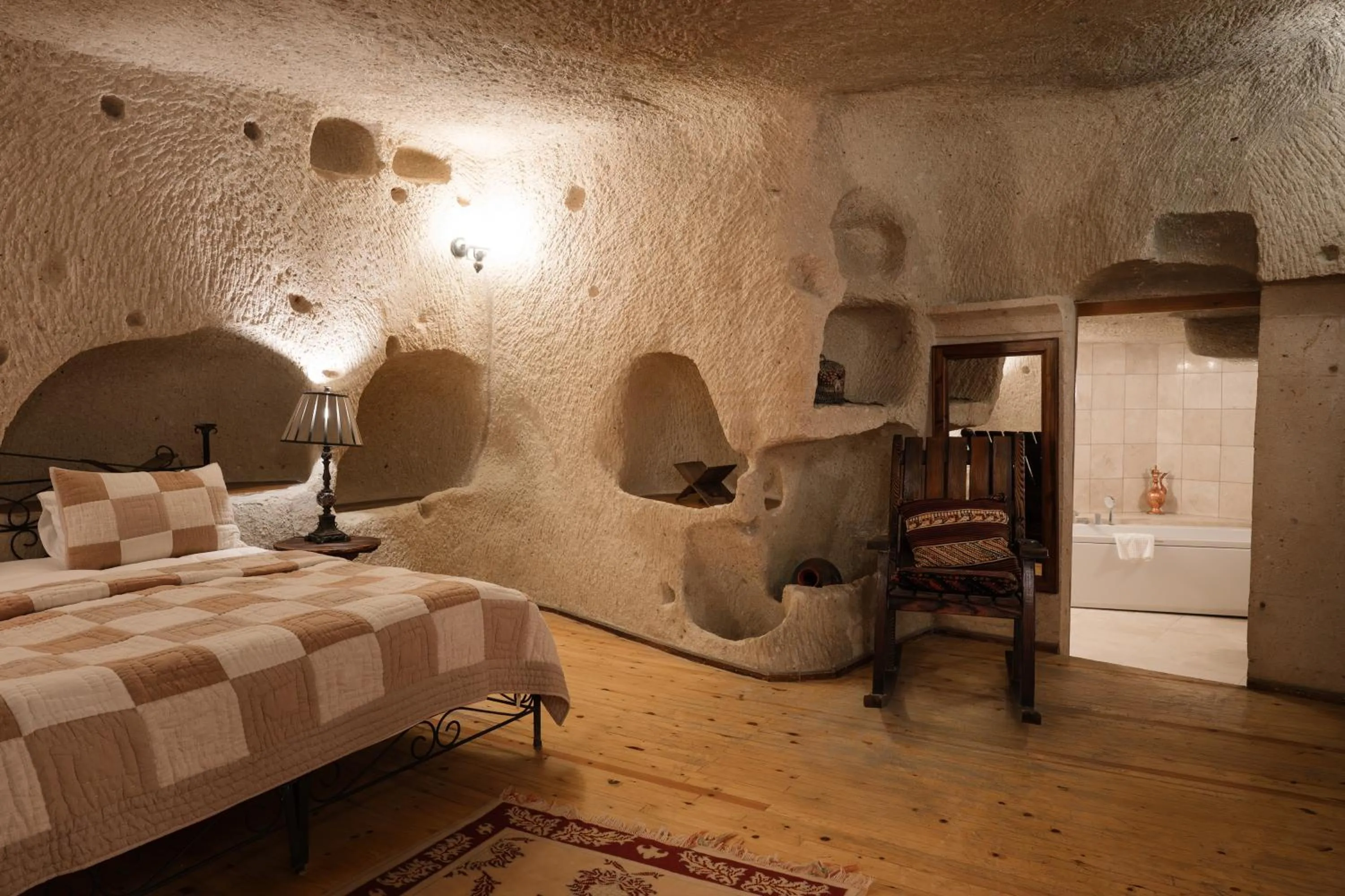 Bed in Cappadocia Cave Suites Adult Only