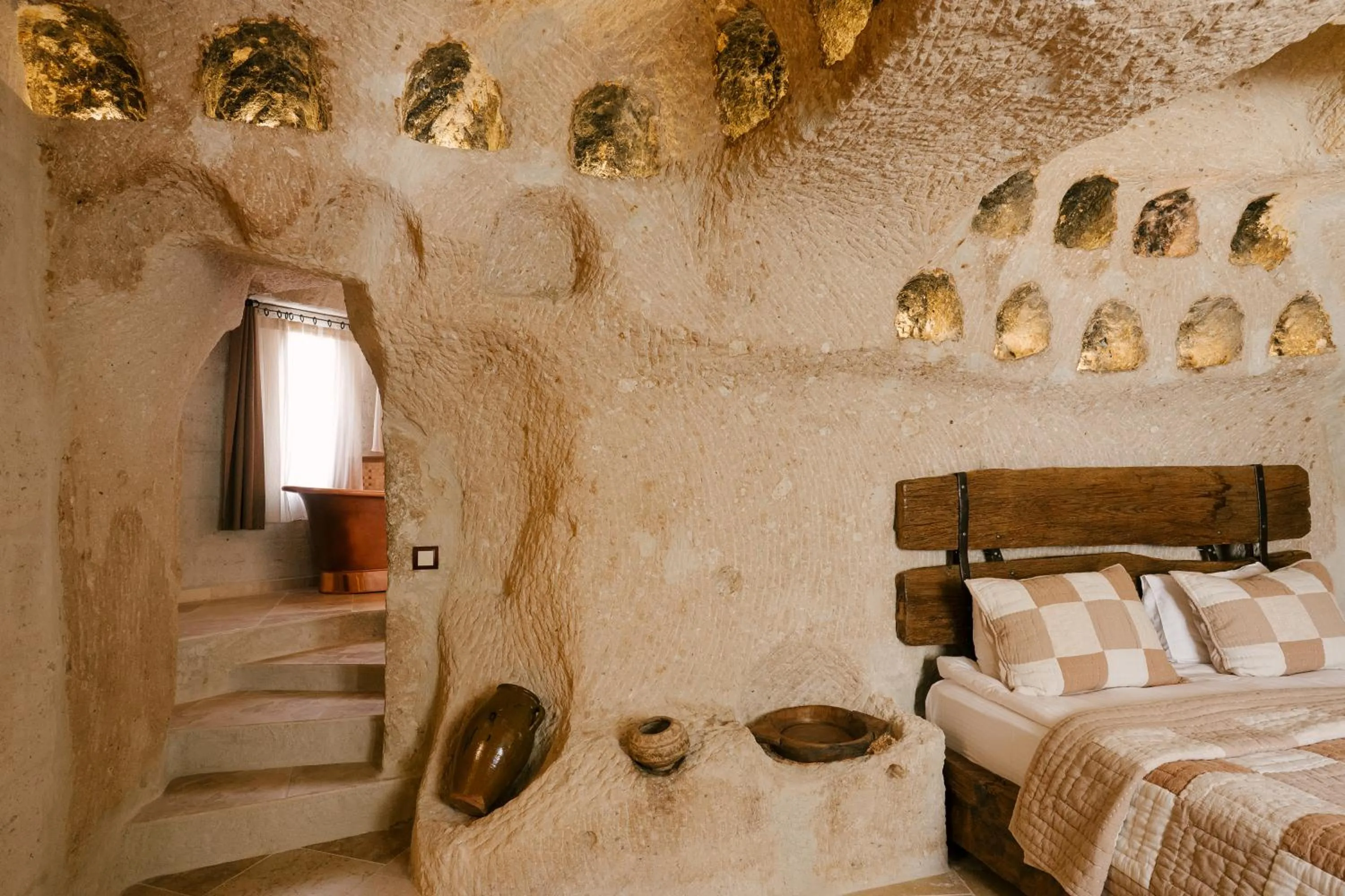 Bed in Cappadocia Cave Suites Adult Only