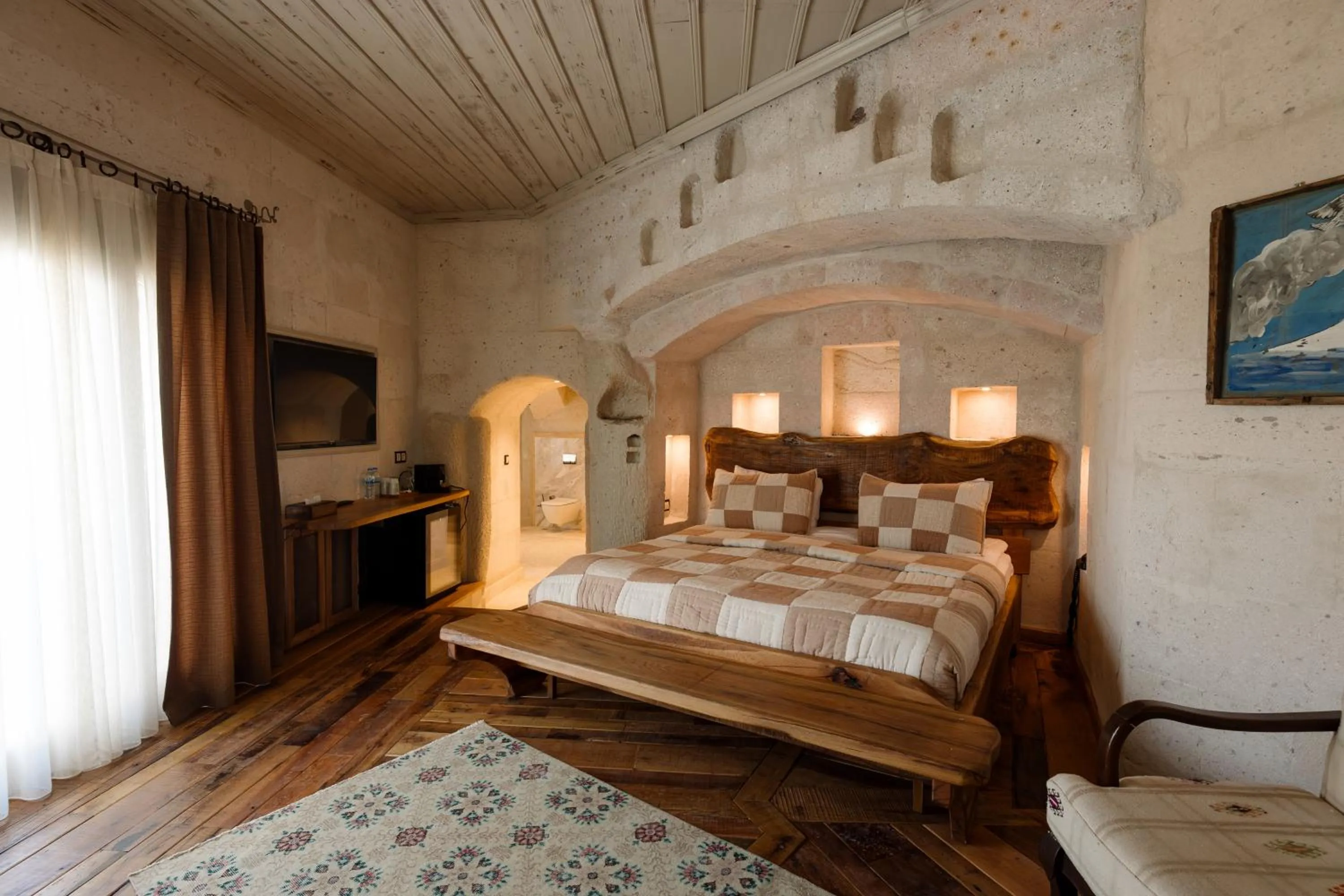 Bed in Cappadocia Cave Suites Adult Only