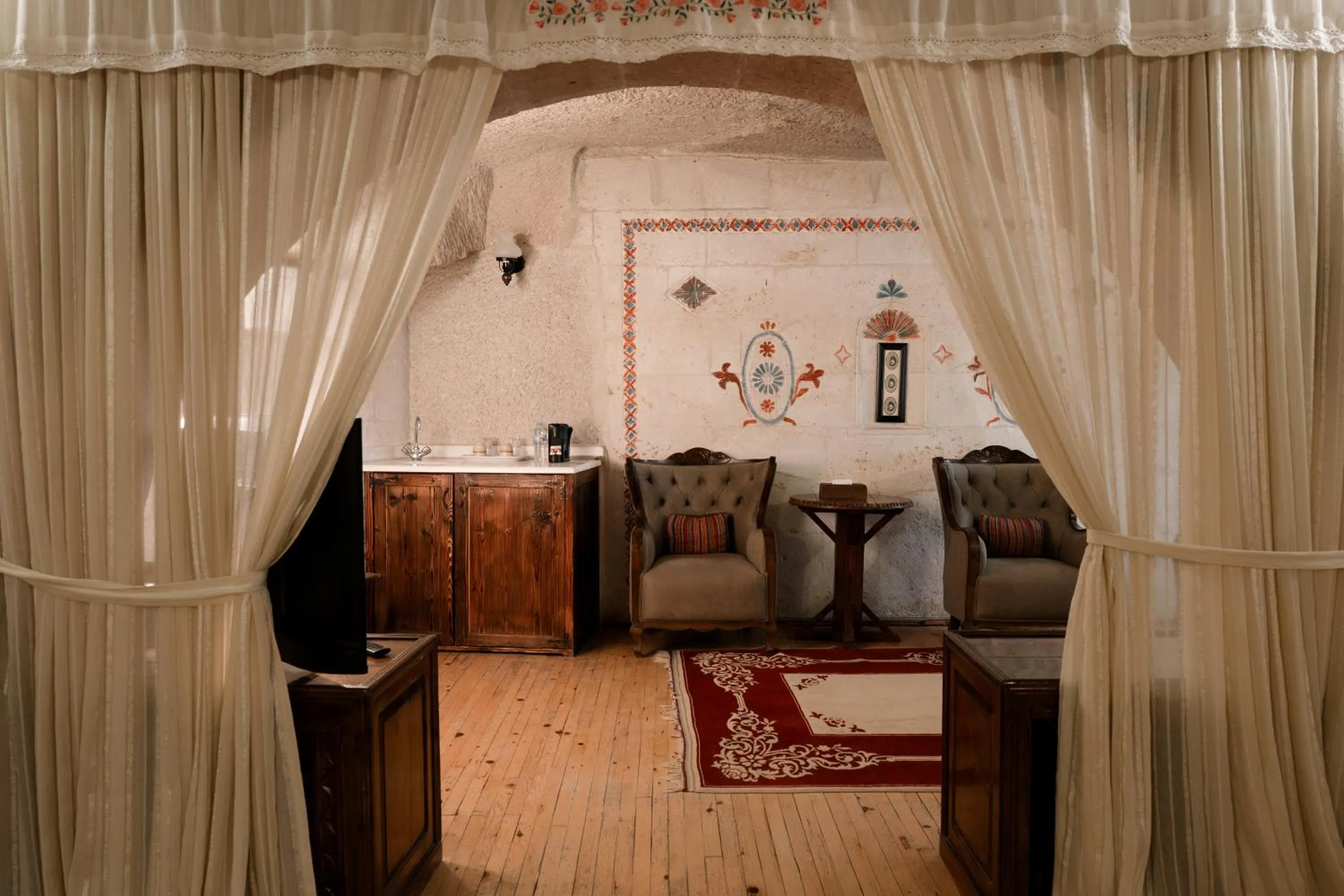 Seating area in Cappadocia Cave Suites Adult Only