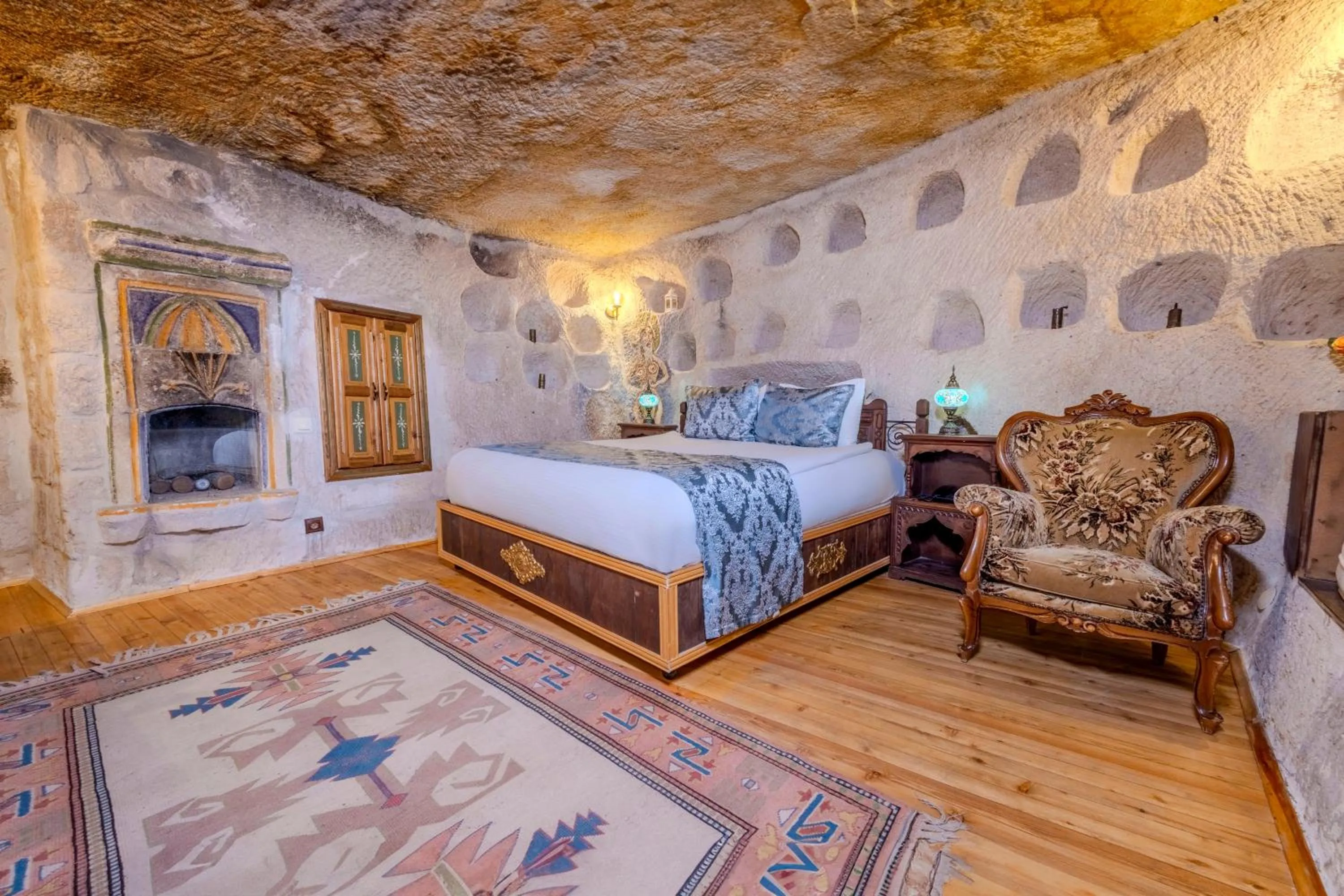 Bed in Ascension Cave Suites - Special Class