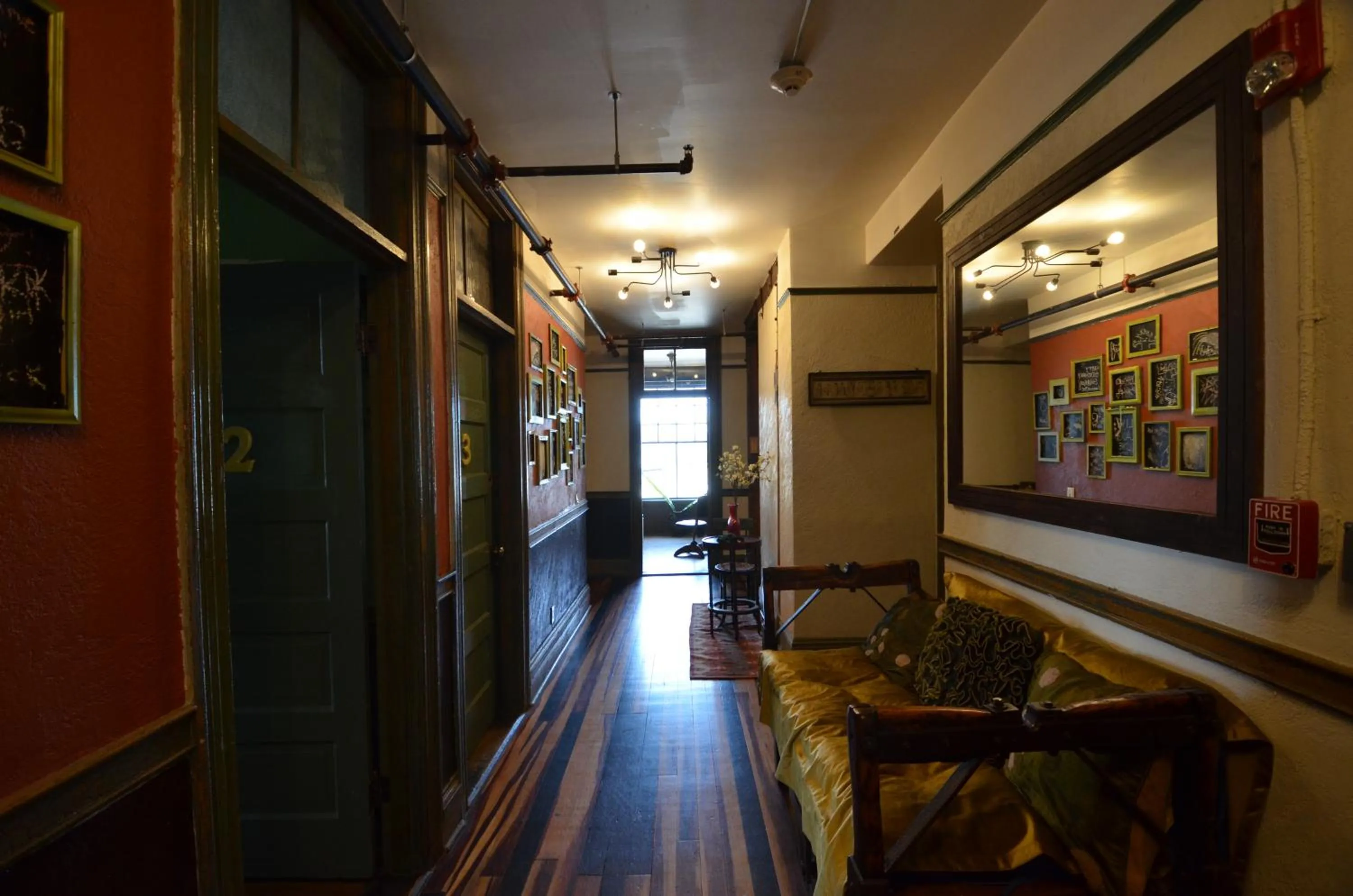 Seating area in Michie Hostel