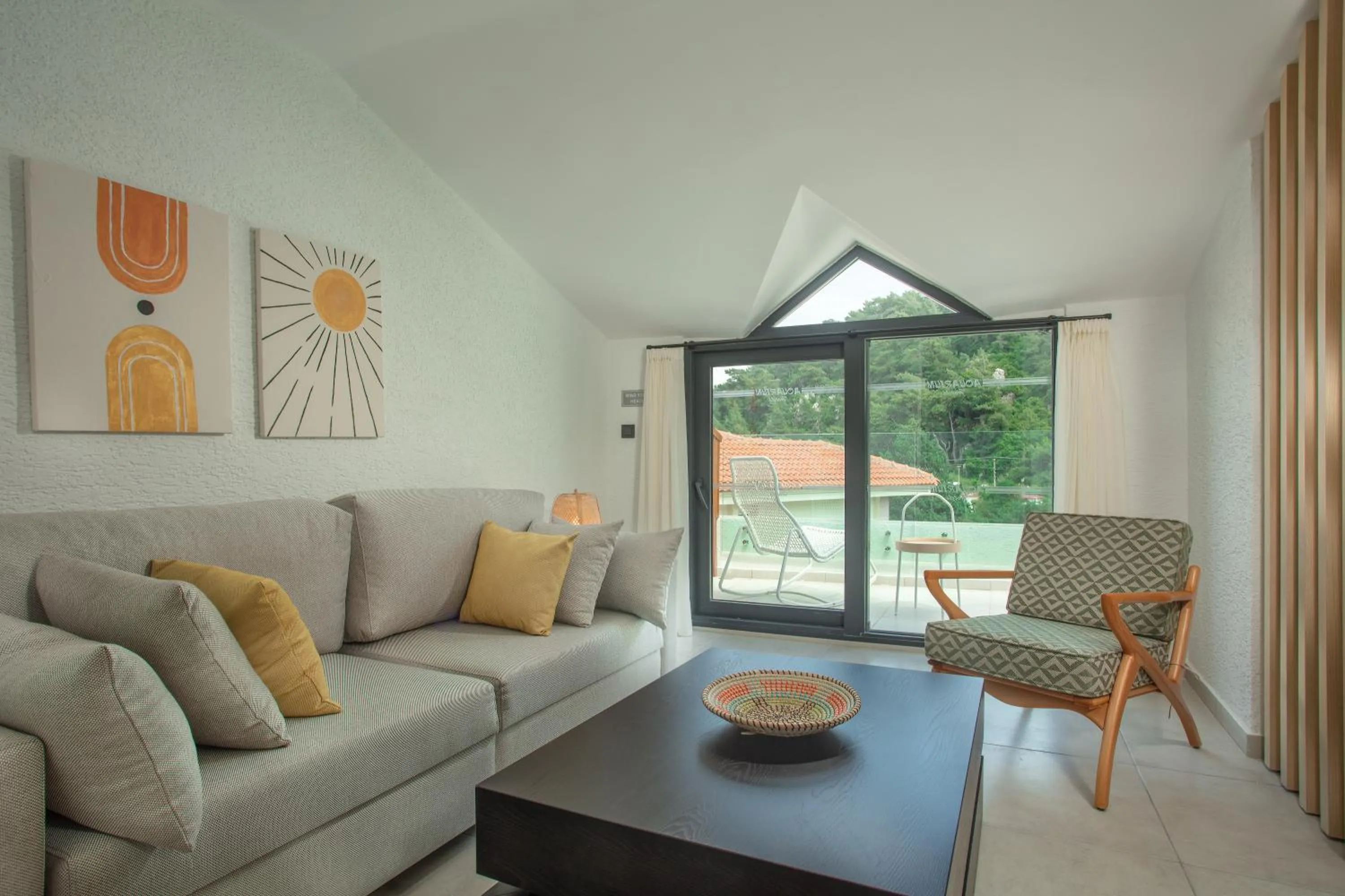 Seating area in Grand Aquarium