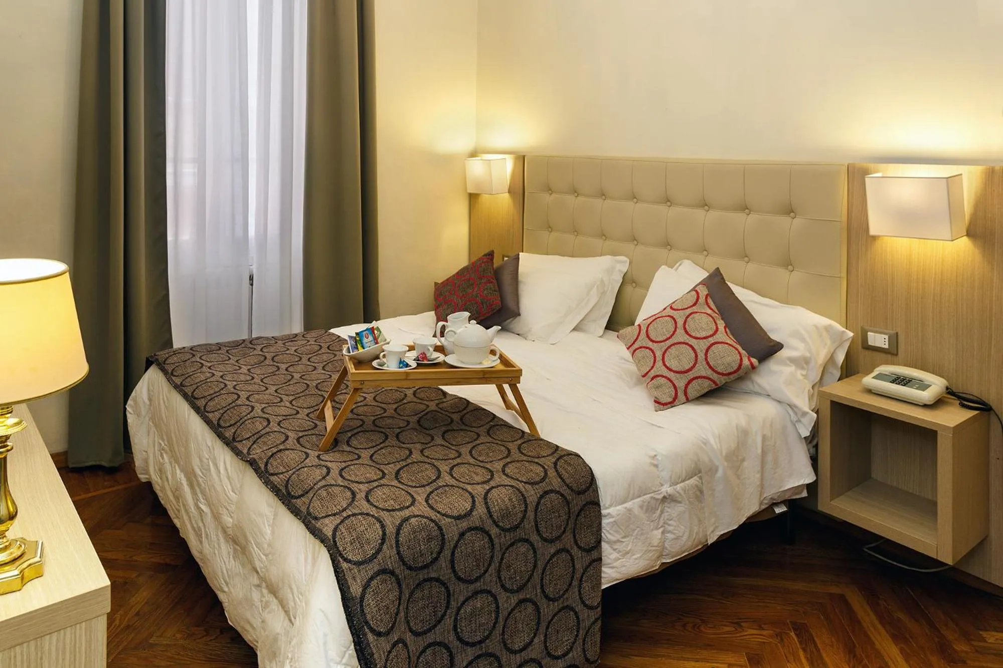 Decorative detail, Bed in Hotel Villa Maria