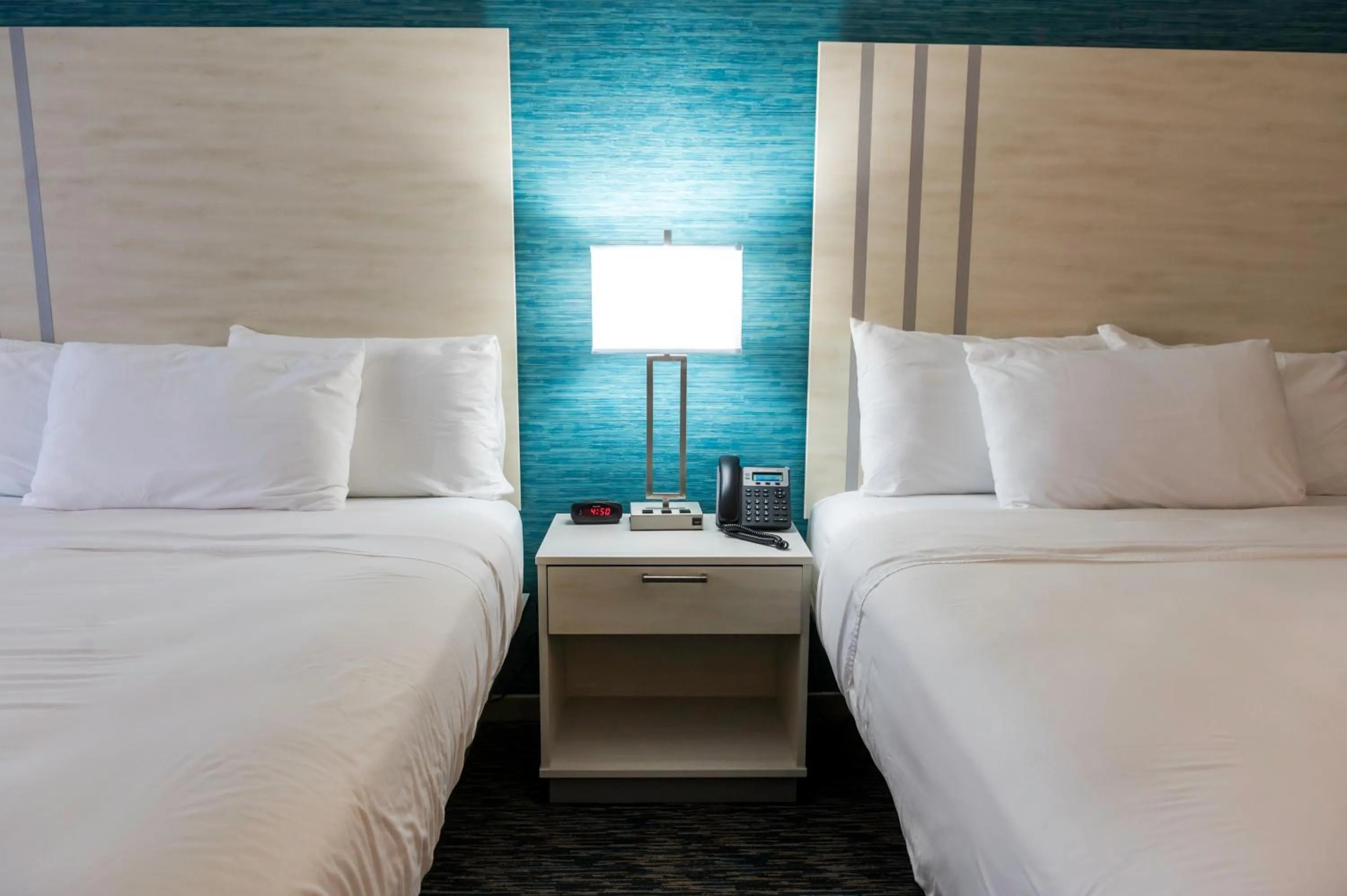 Bed in Illinois Beach Hotel