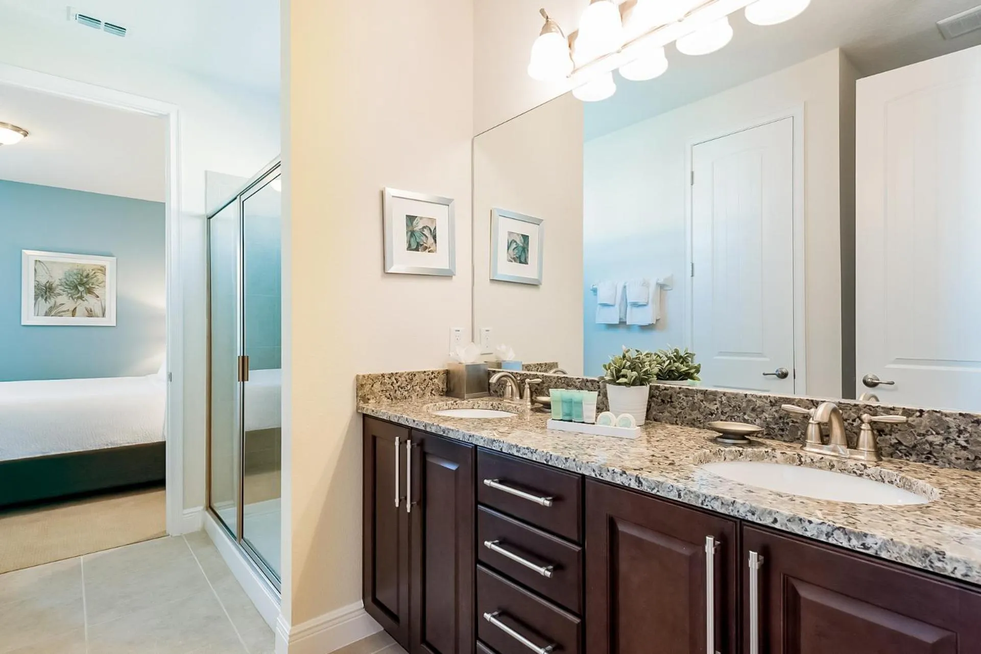 Shower in Encore Resort and Water Park at Reunion by Rentyl