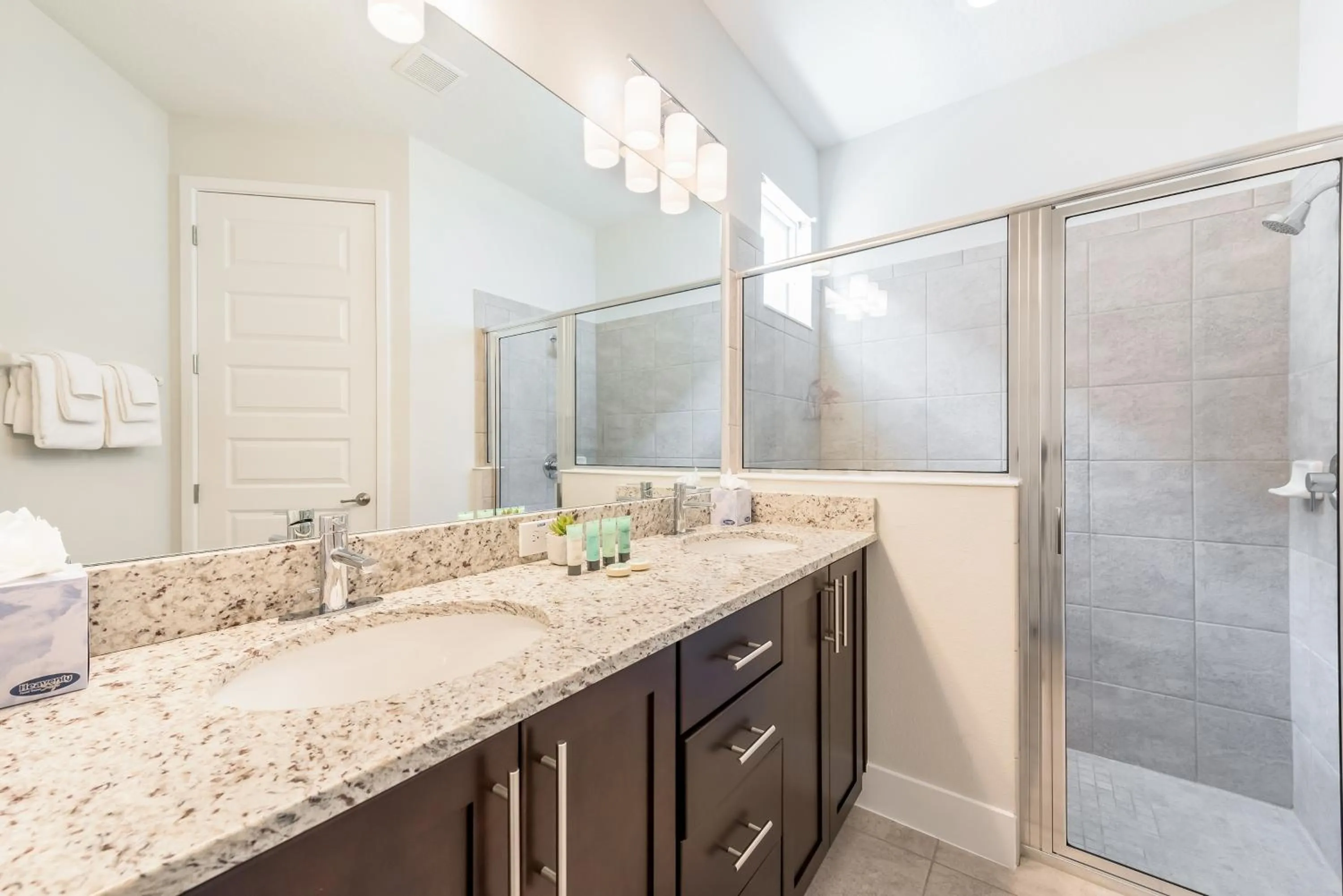 Shower in Encore Resort and Water Park at Reunion by Rentyl