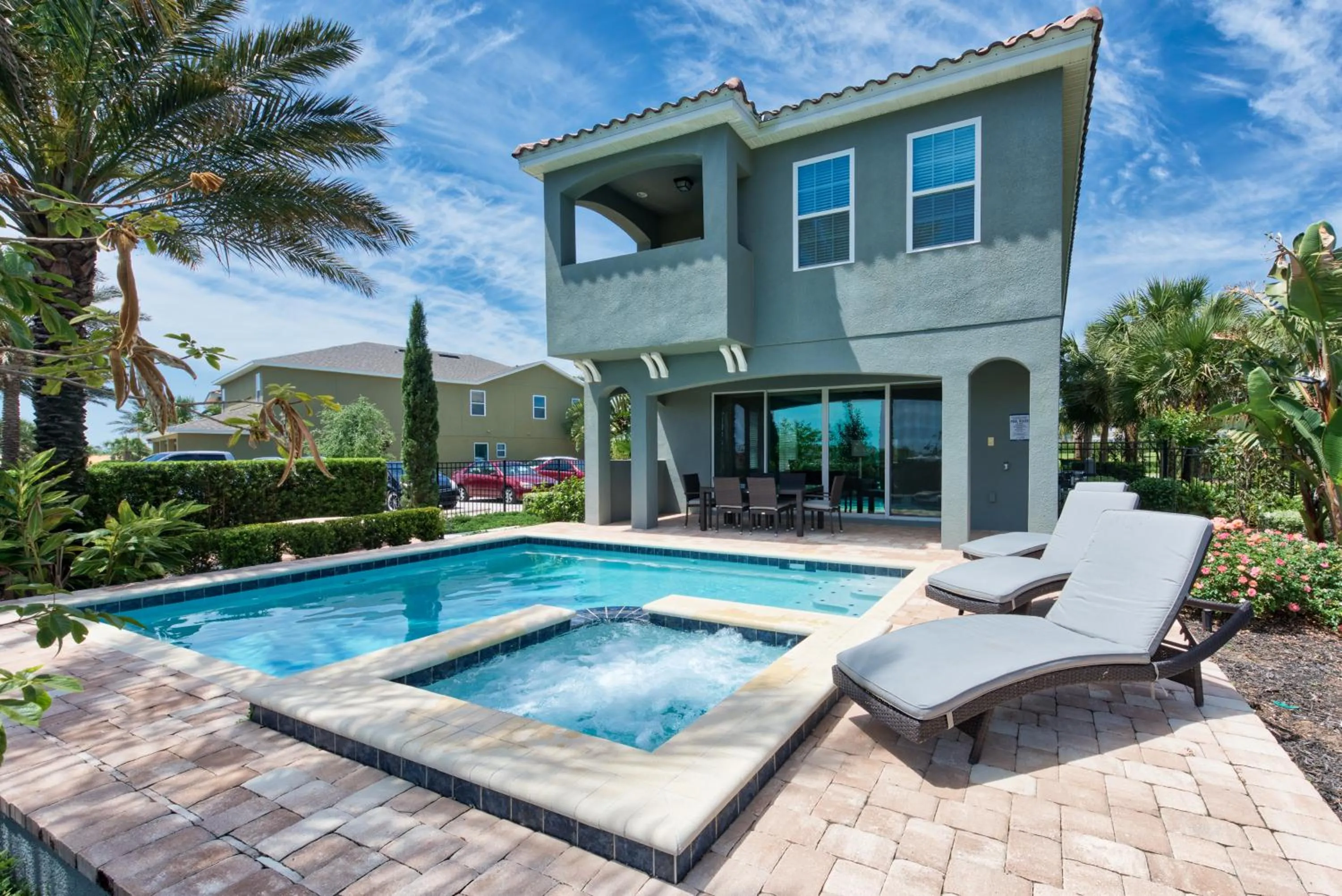 Property building in Encore Resort and Water Park at Reunion by Rentyl