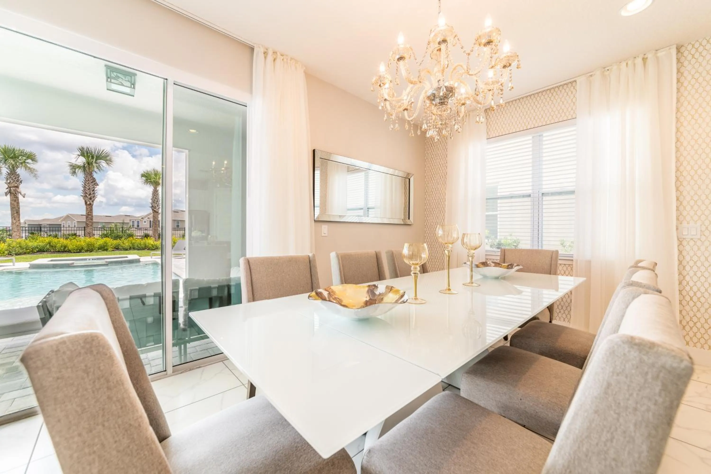 Seating area in Encore Resort and Water Park at Reunion by Rentyl