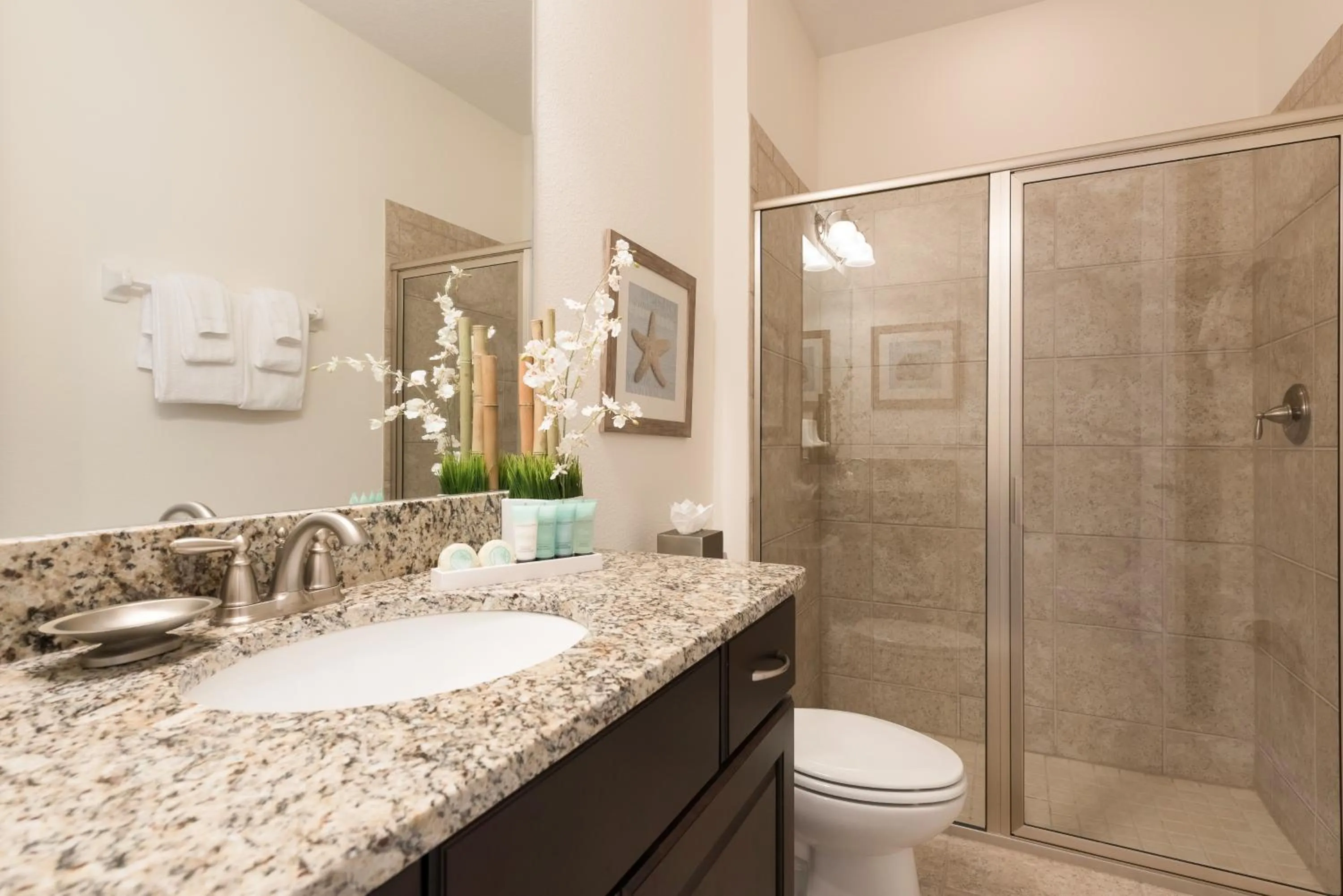 Shower in Encore Resort and Water Park at Reunion by Rentyl