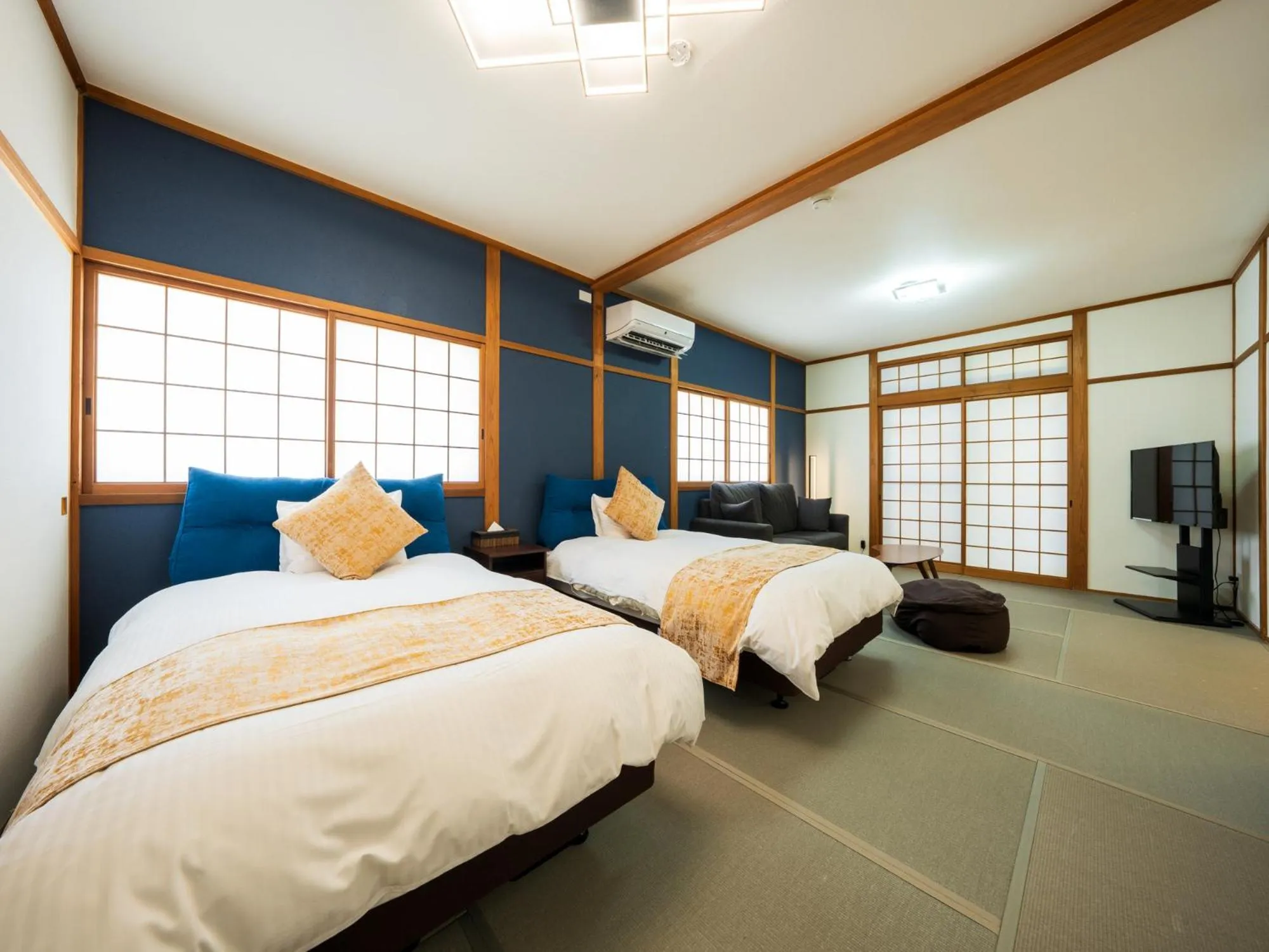 Bed in Yufuin Hanarenoyado Yukagetsu