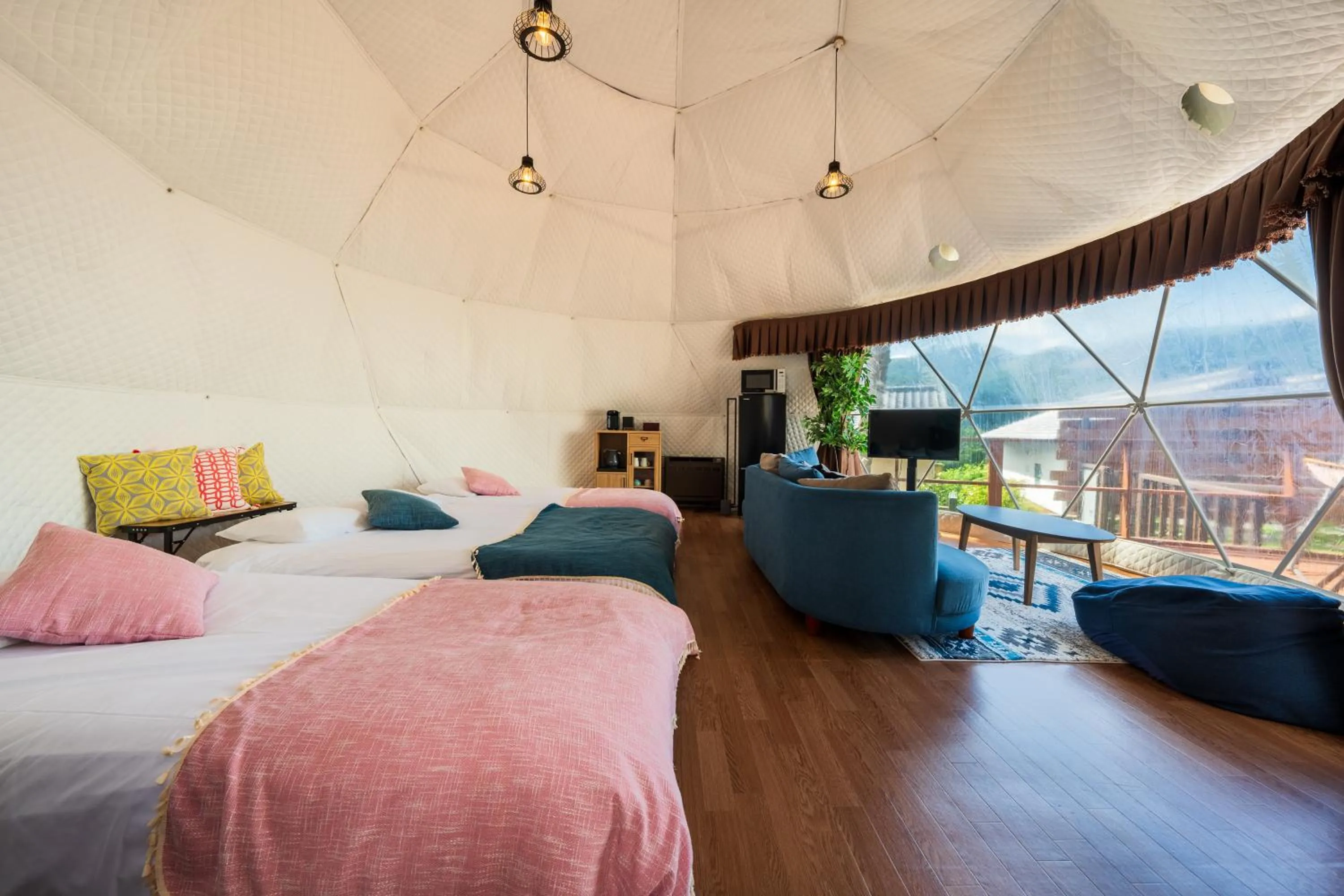 Bed in Yufuin Hanarenoyado Yukagetsu