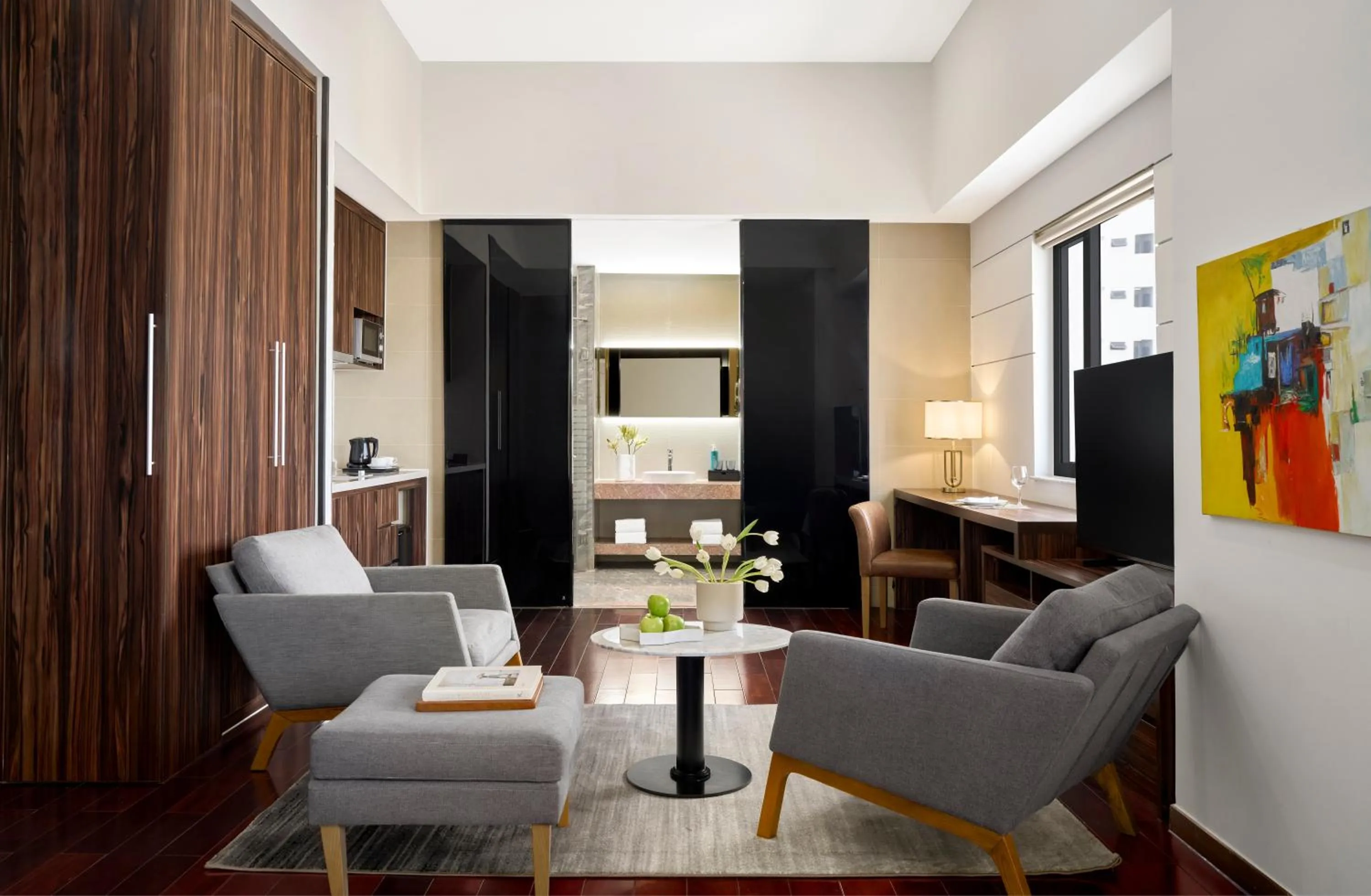 Living room in Oakwood Hotel & Apartments Saigon