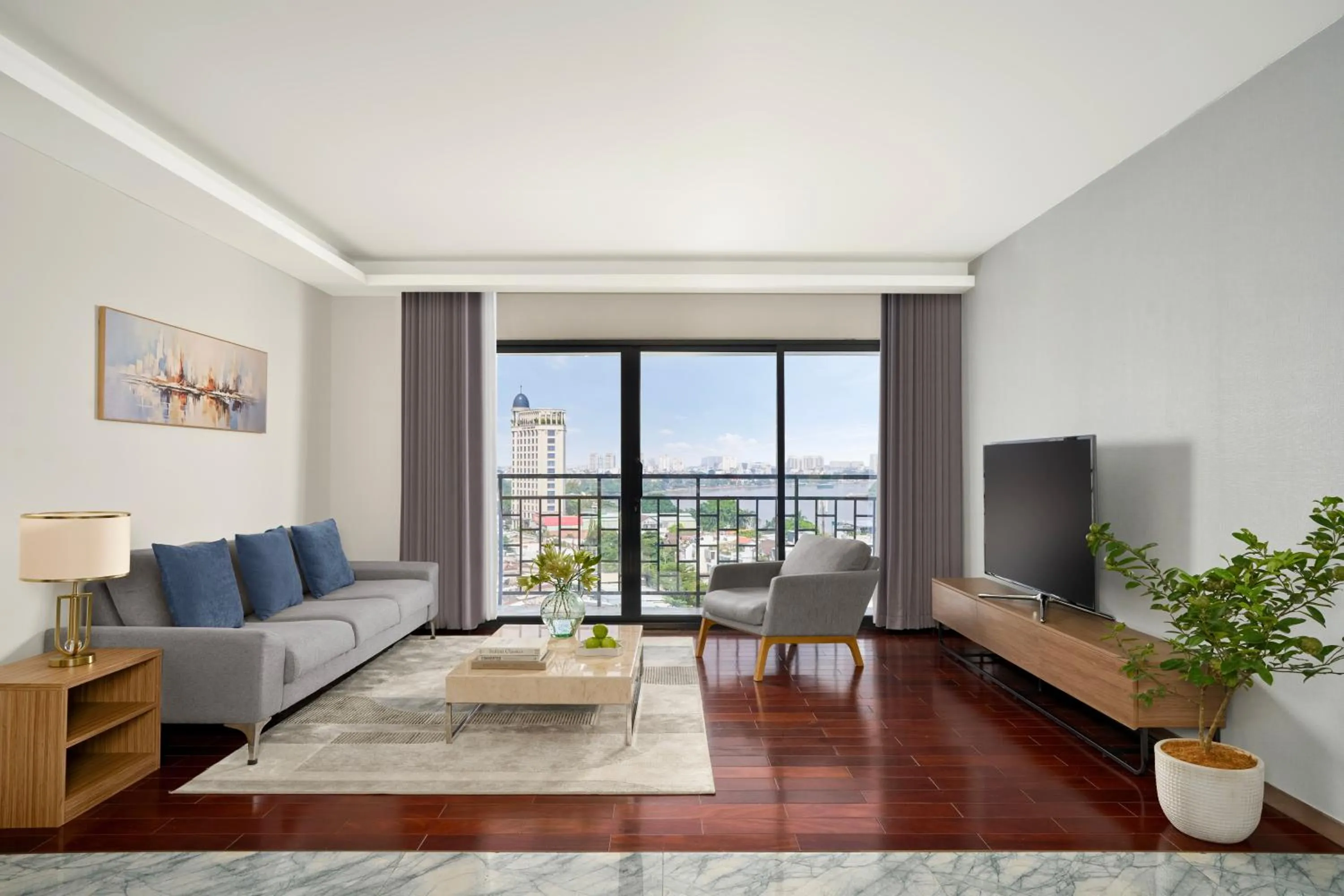 Living room in Oakwood Hotel & Apartments Saigon