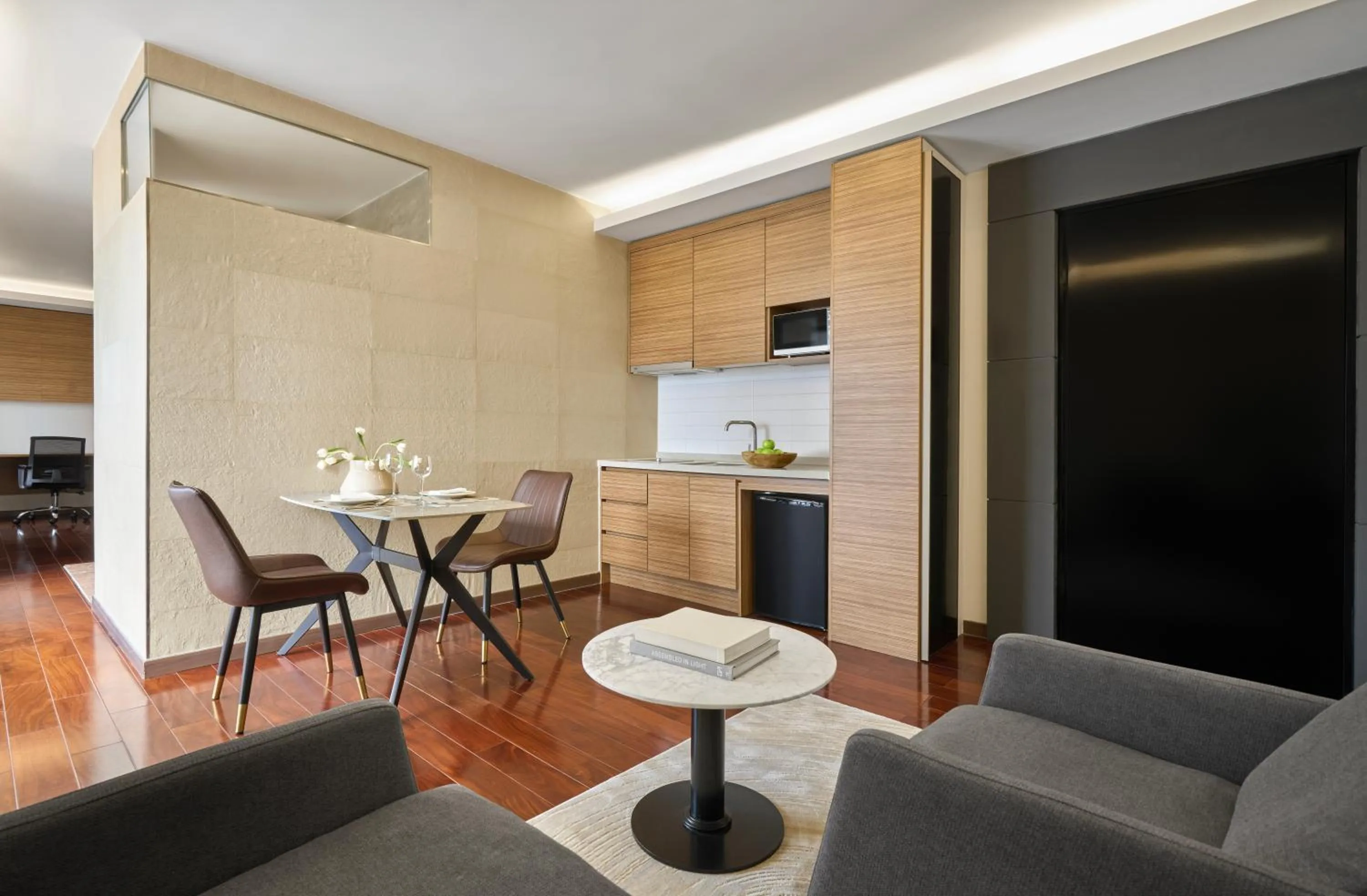 Kitchen or kitchenette in Oakwood Hotel & Apartments Saigon