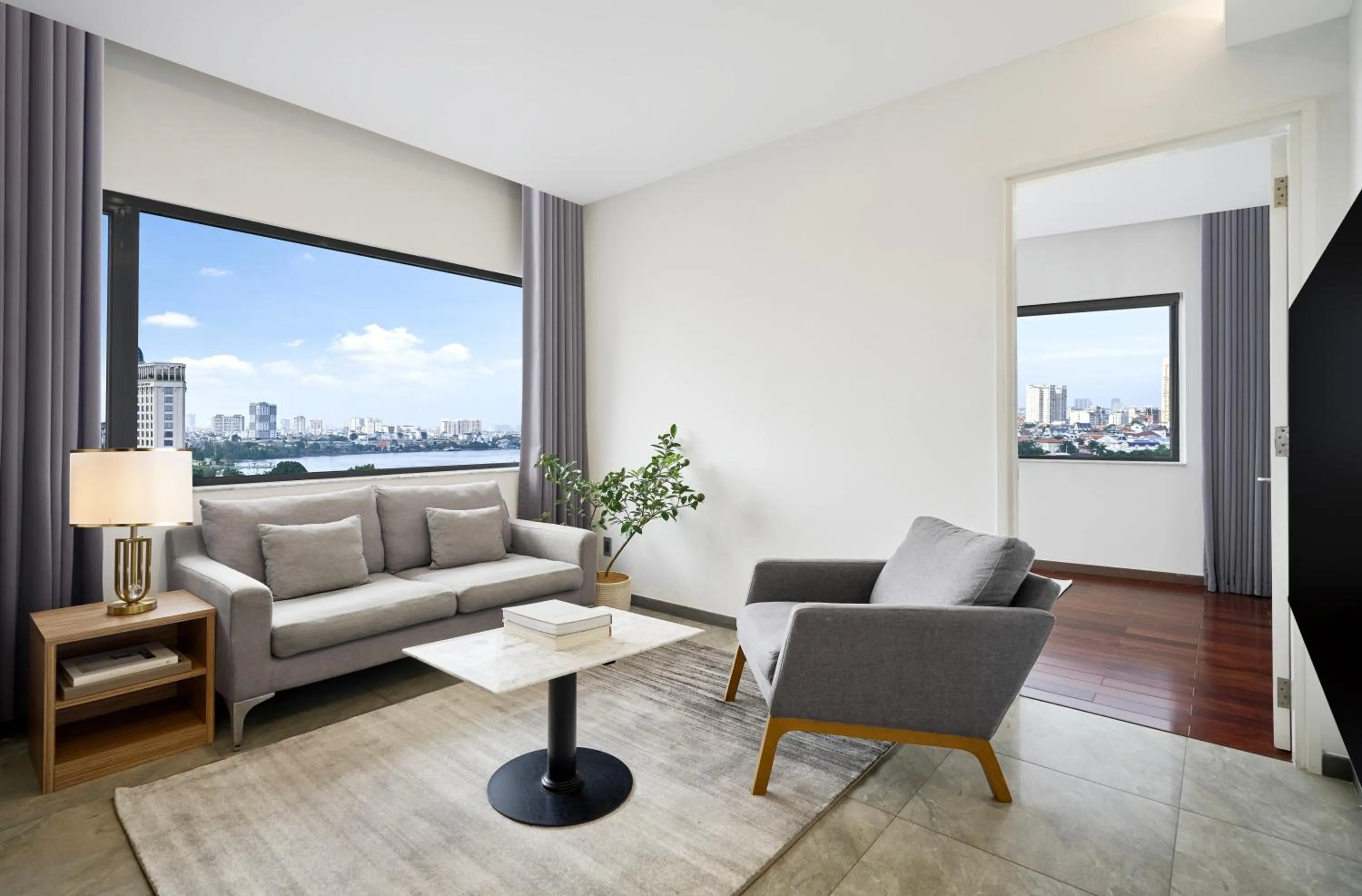 Living room in Oakwood Hotel & Apartments Saigon