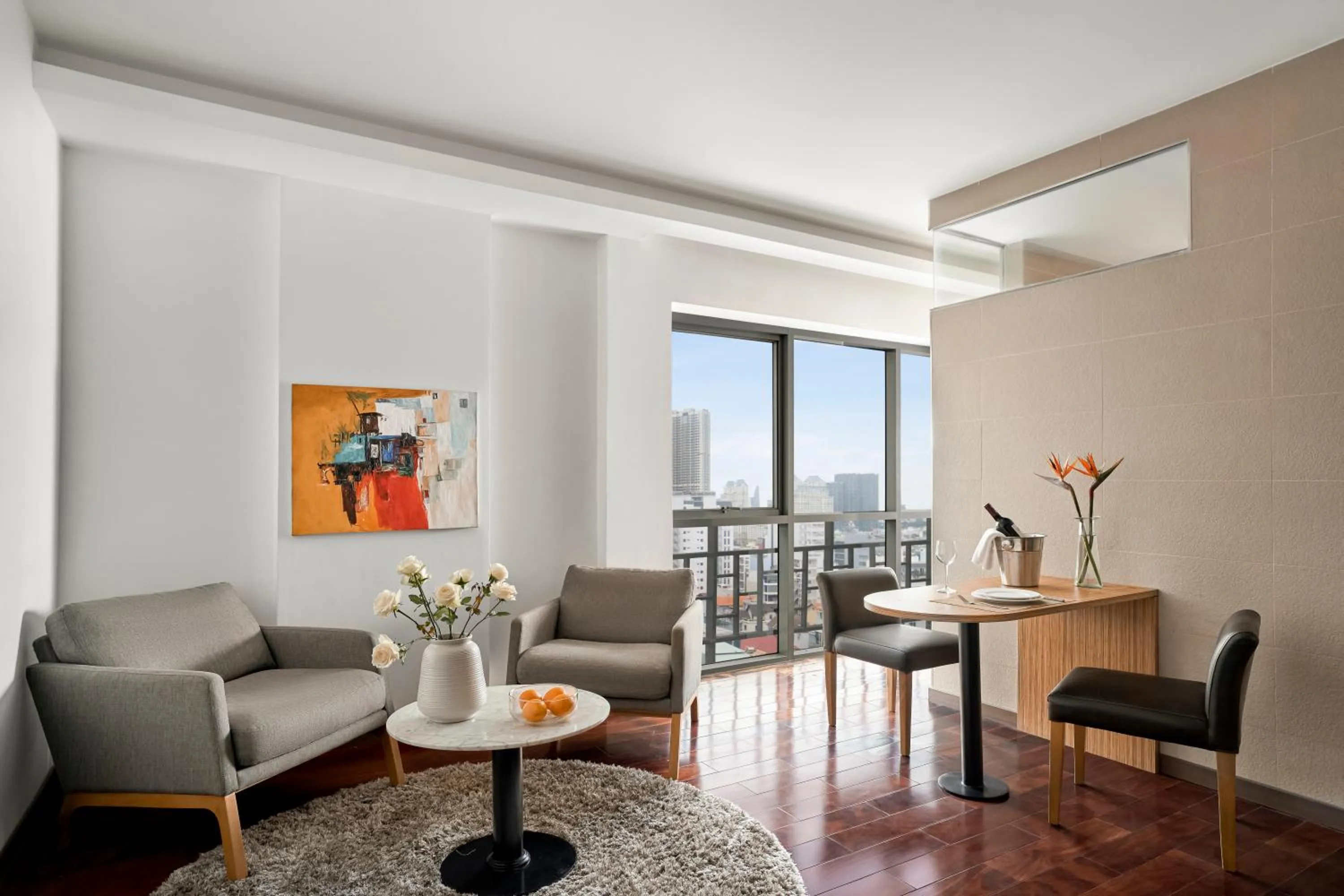 Living room in Oakwood Hotel & Apartments Saigon