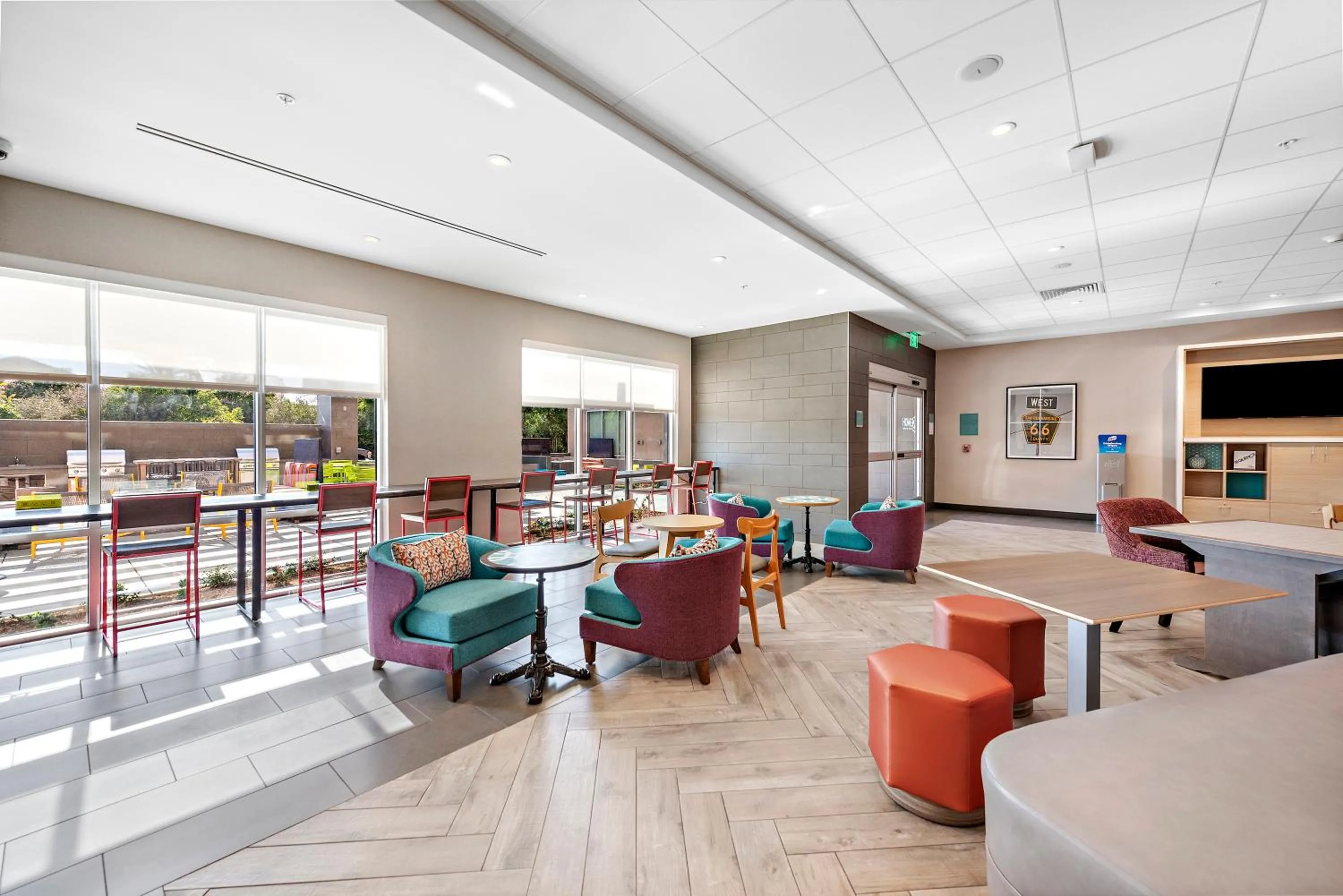 Lobby or reception in Home2 Suites By Hilton San Bernardino