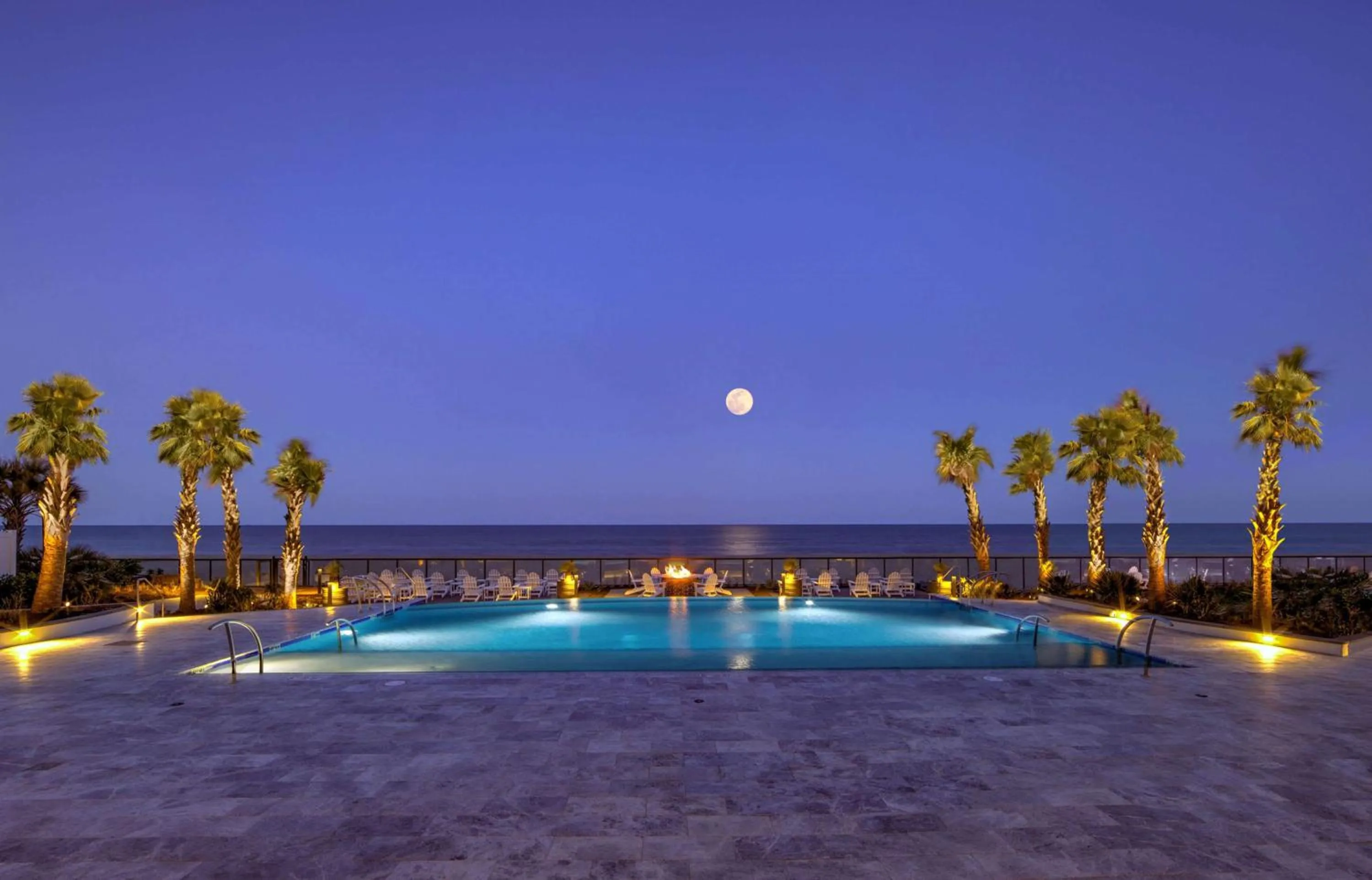 Pool view in Embassy Suites By Hilton Virginia Beach Oceanfront Resort
