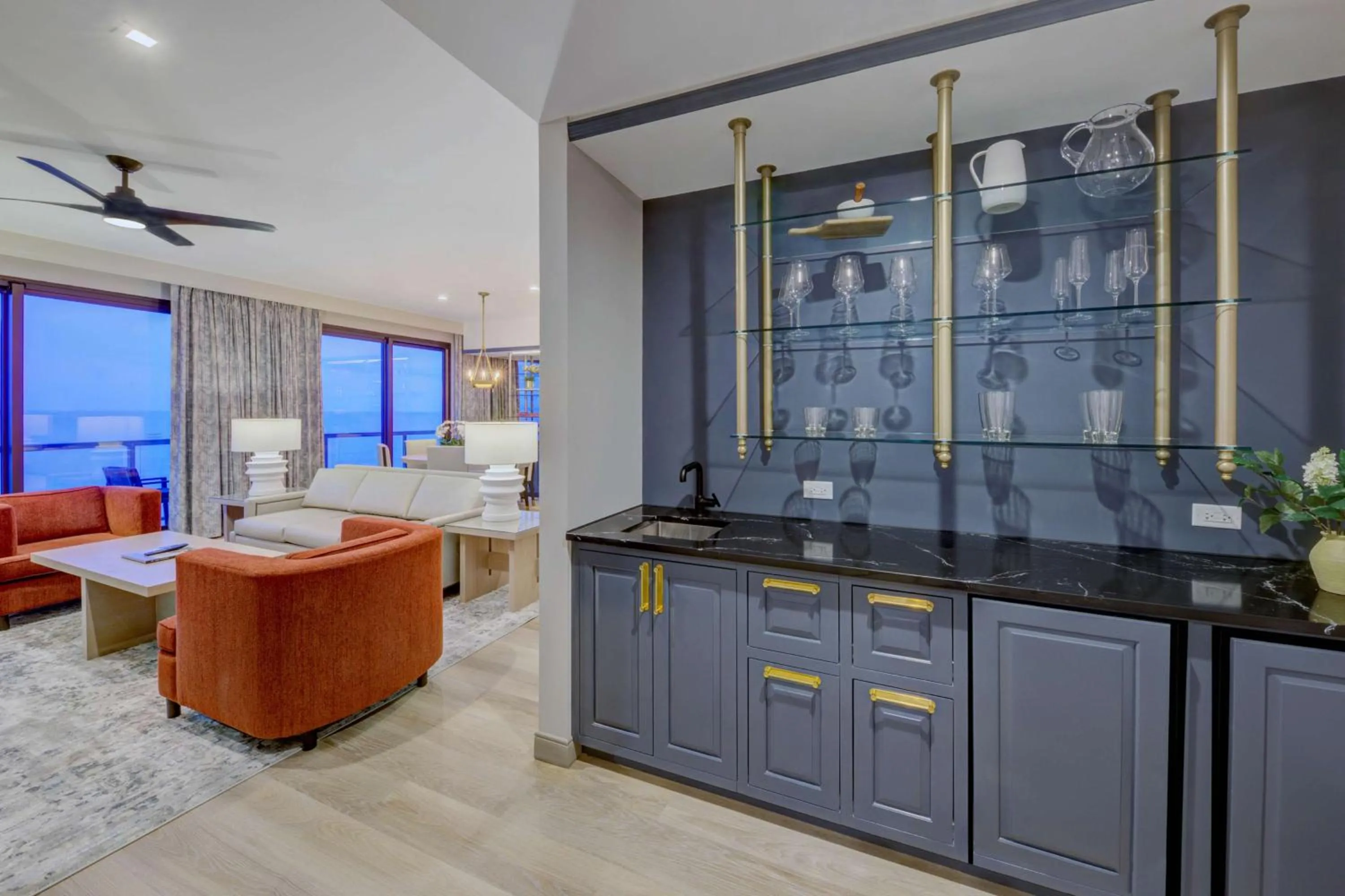 Photo of the whole room in Embassy Suites By Hilton Virginia Beach Oceanfront Resort