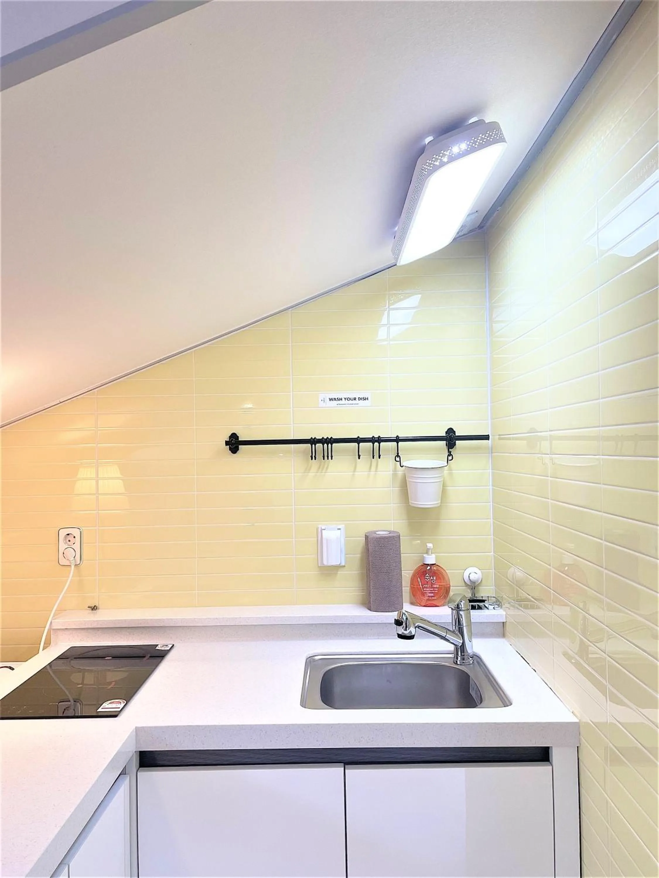 Kitchen or kitchenette in W Premium Guesthouse Incheon airport