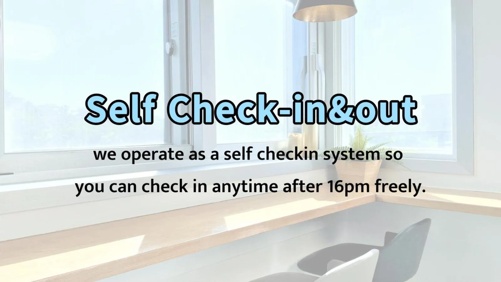 Text overlay in W Premium Guesthouse Incheon airport