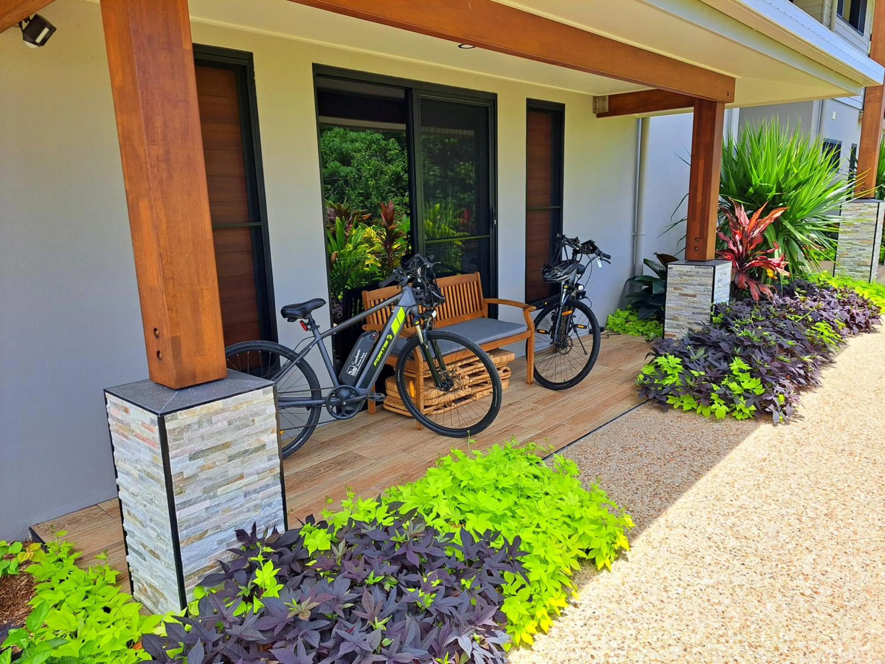 Cycling in Seadreams Mission Beach