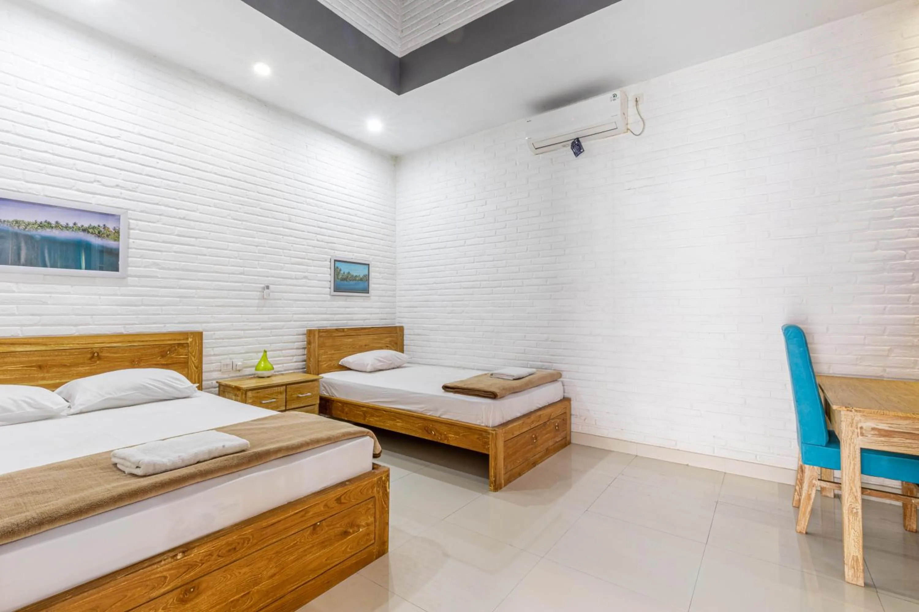 Bed in Surf Retreat Villa Sari Bali