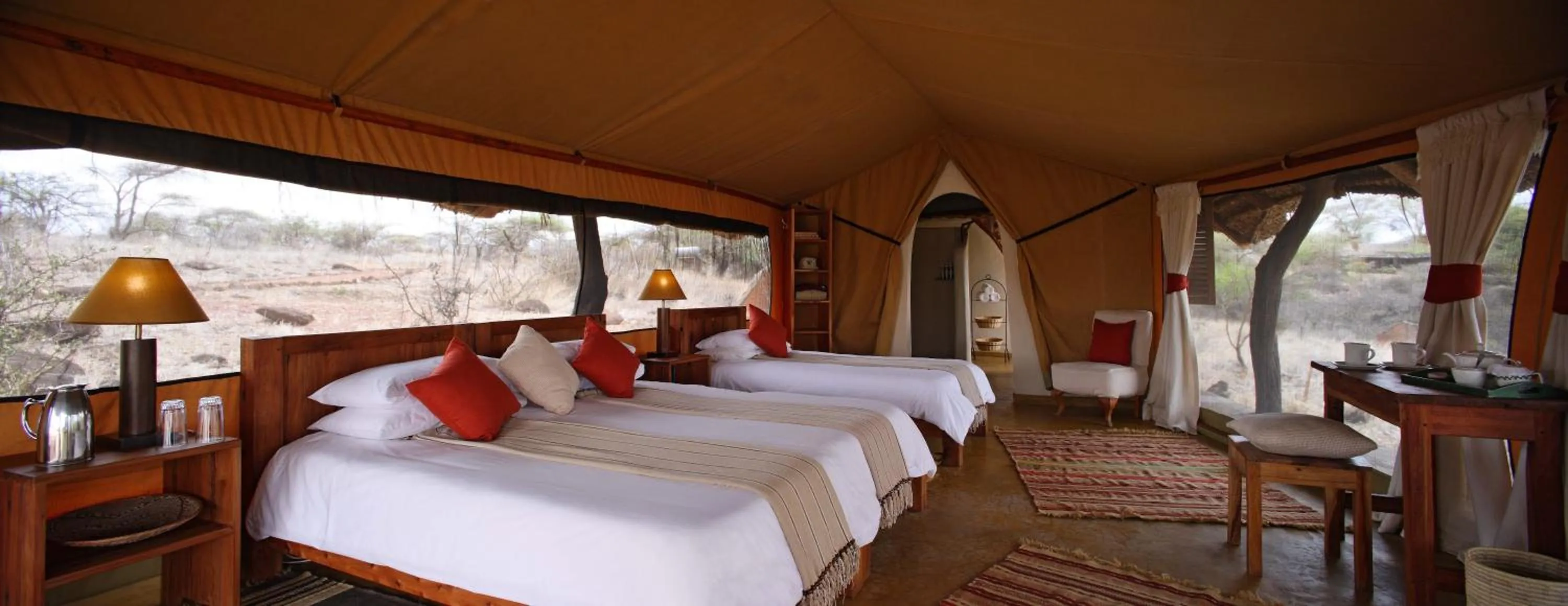 Photo of the whole room, Bed in Elewana Lewa Safari Camp