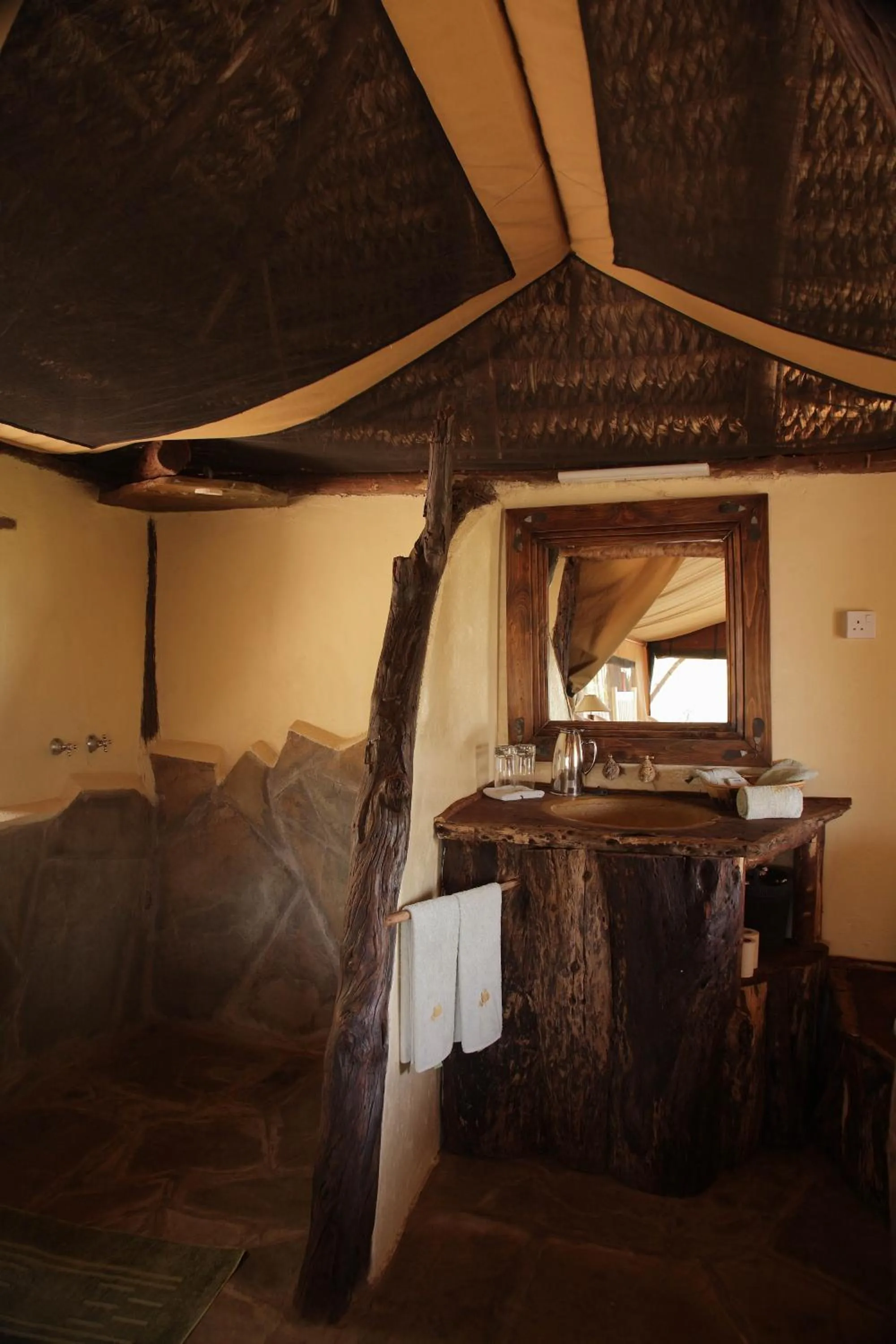 Bathroom in Elewana Lewa Safari Camp