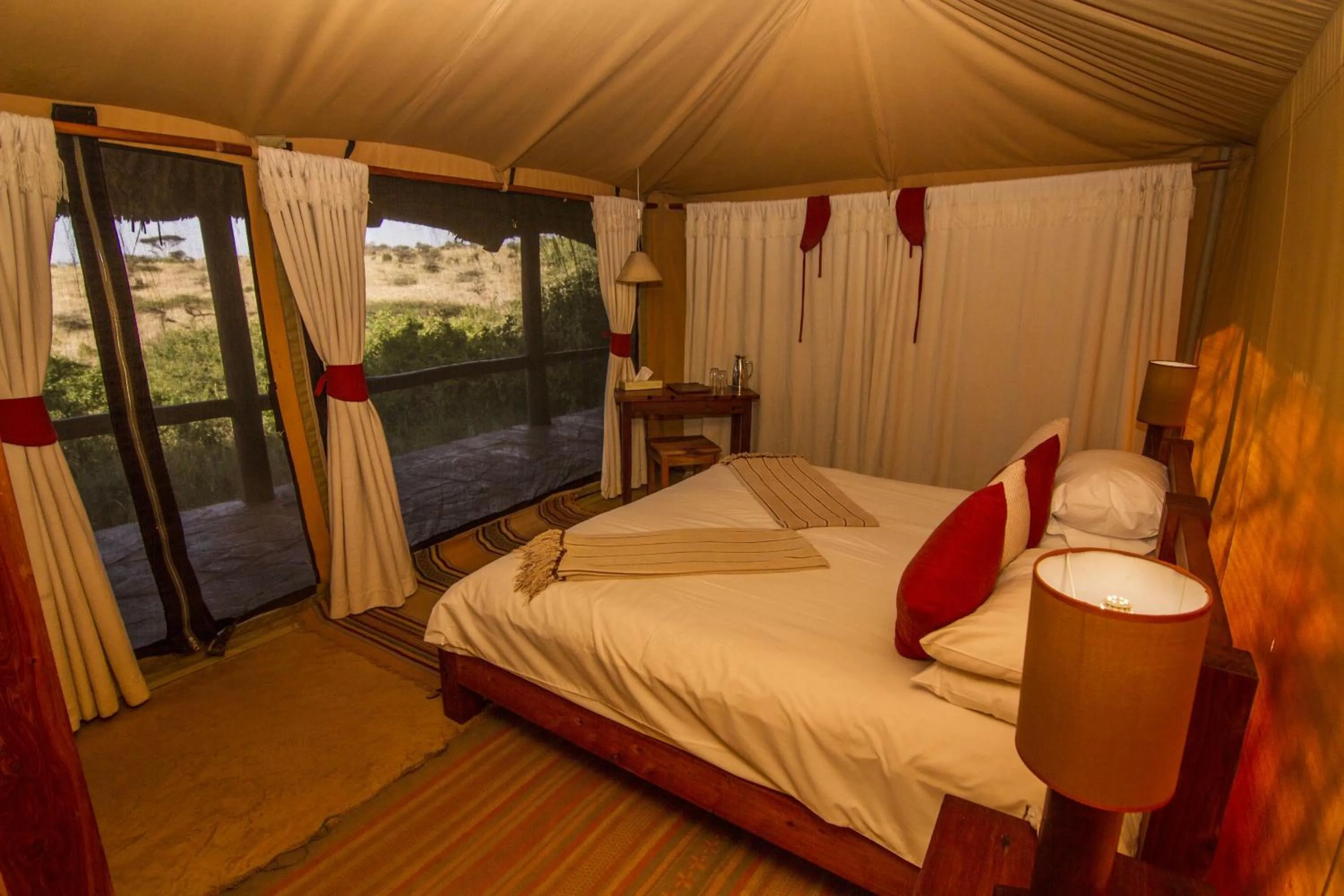 Bed in Elewana Lewa Safari Camp