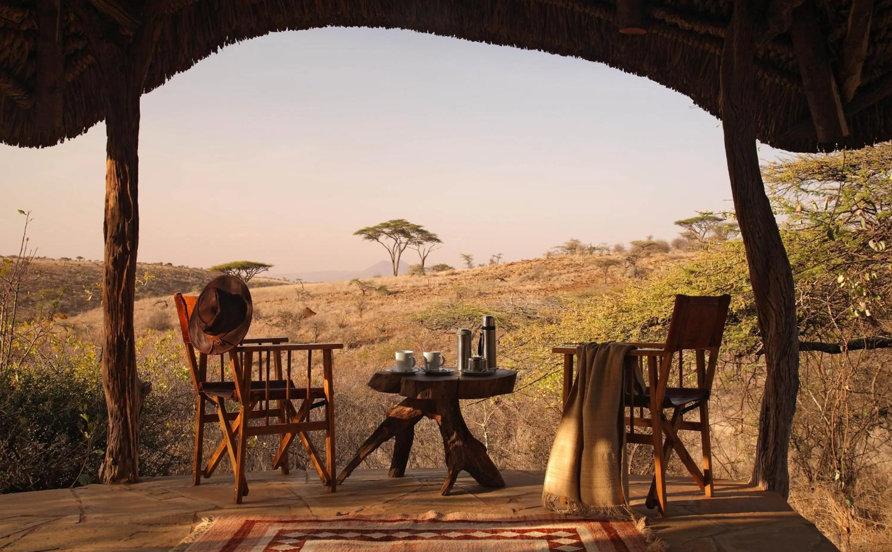 Patio in Elewana Lewa Safari Camp