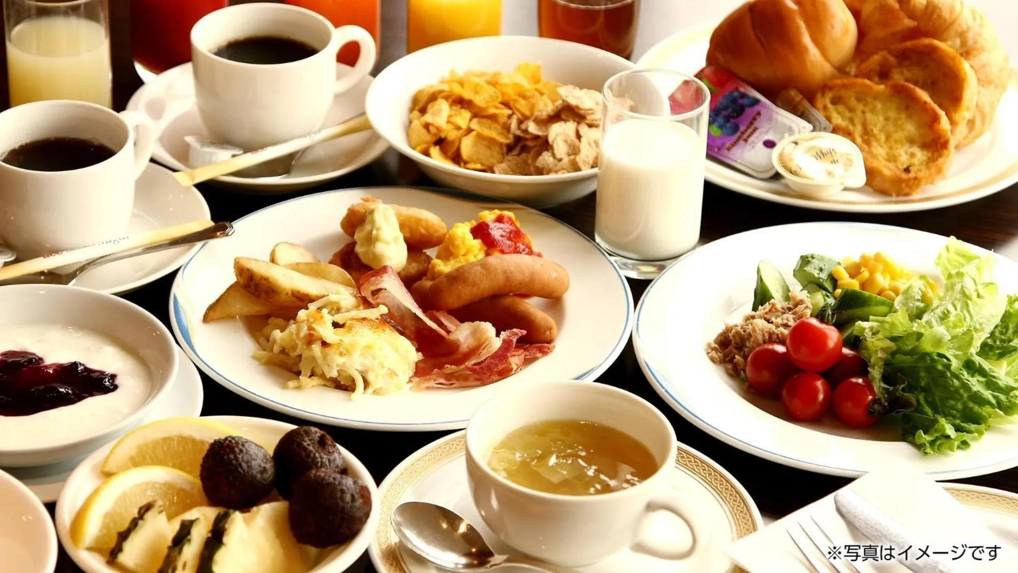 Buffet breakfast in Hotel Castle Plaza Tagajo