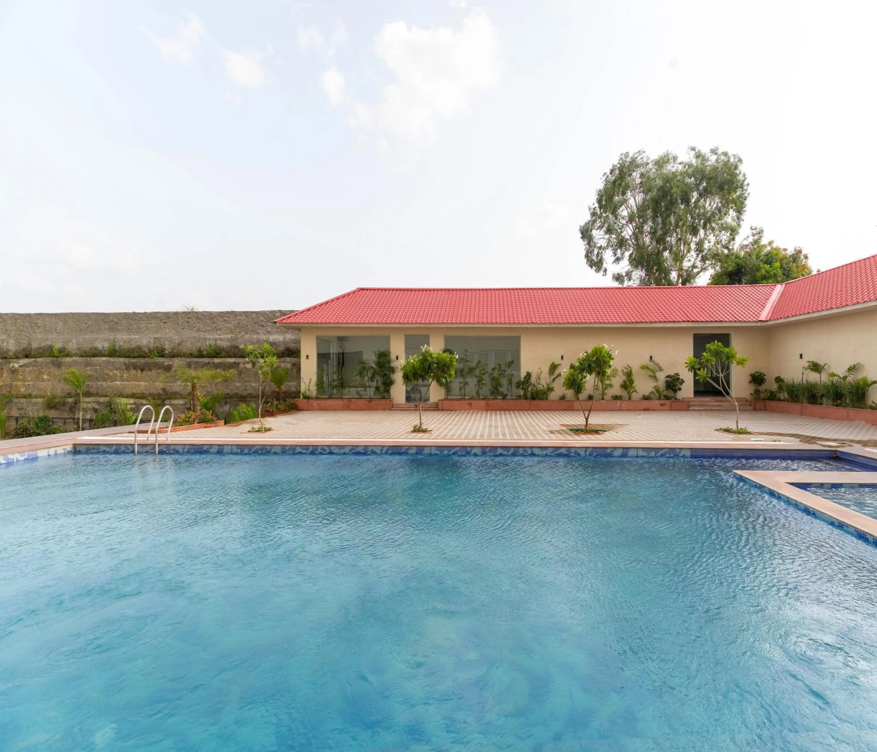 Swimming pool in Hotel Paandora Grand,Udaipur