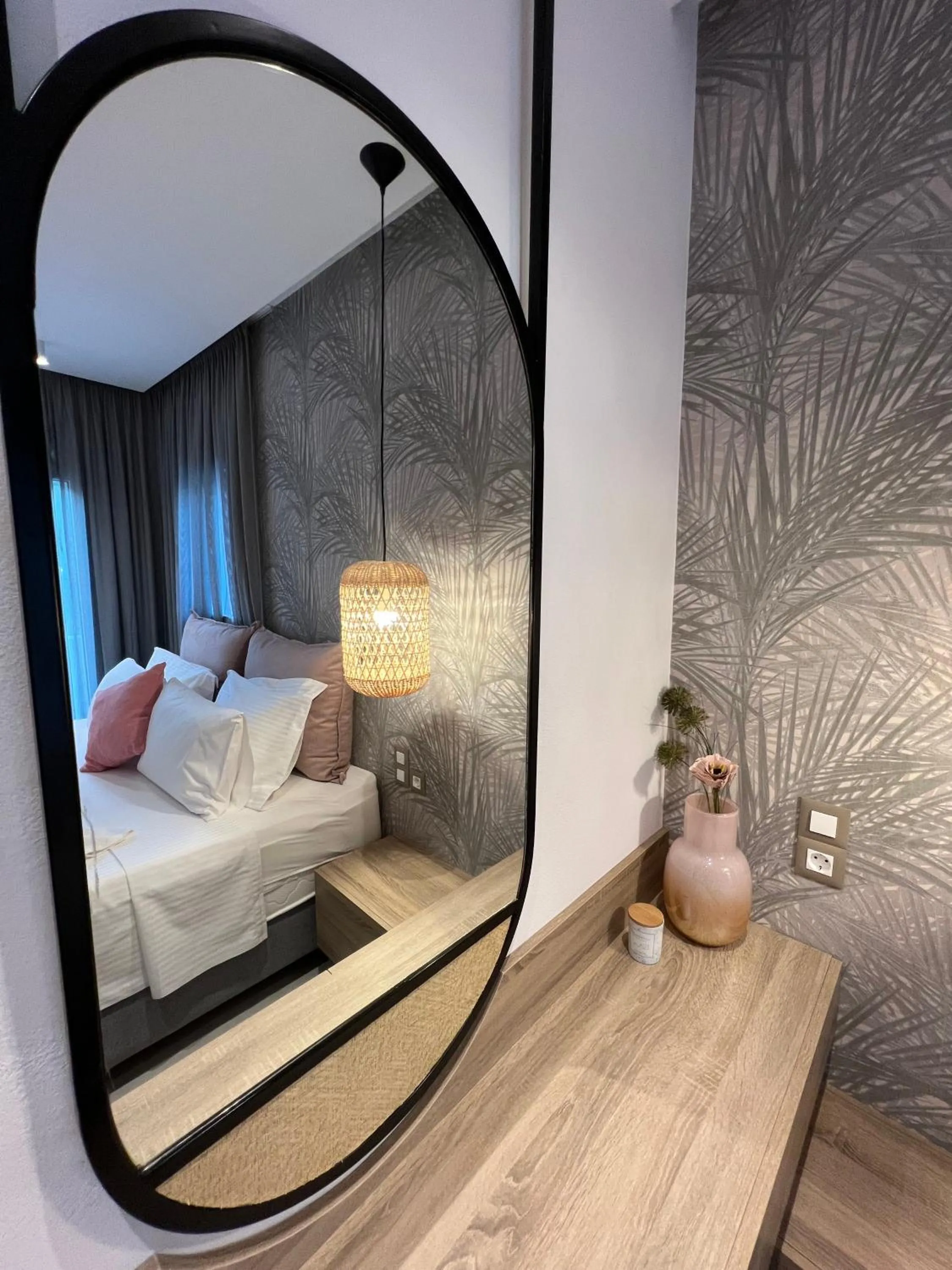 Bed in Aelia Apartments