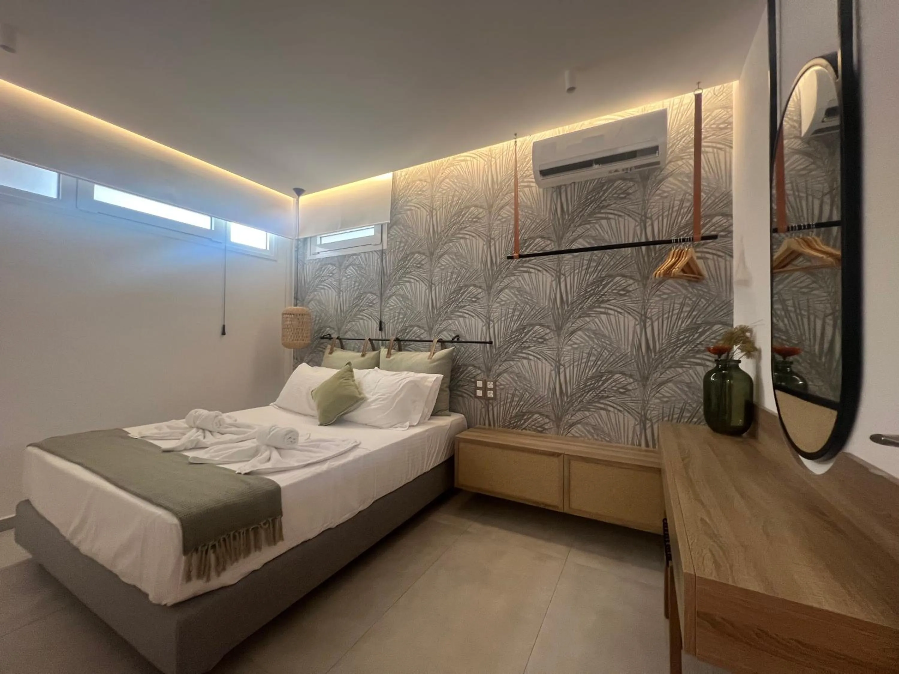 Bed in Aelia Apartments