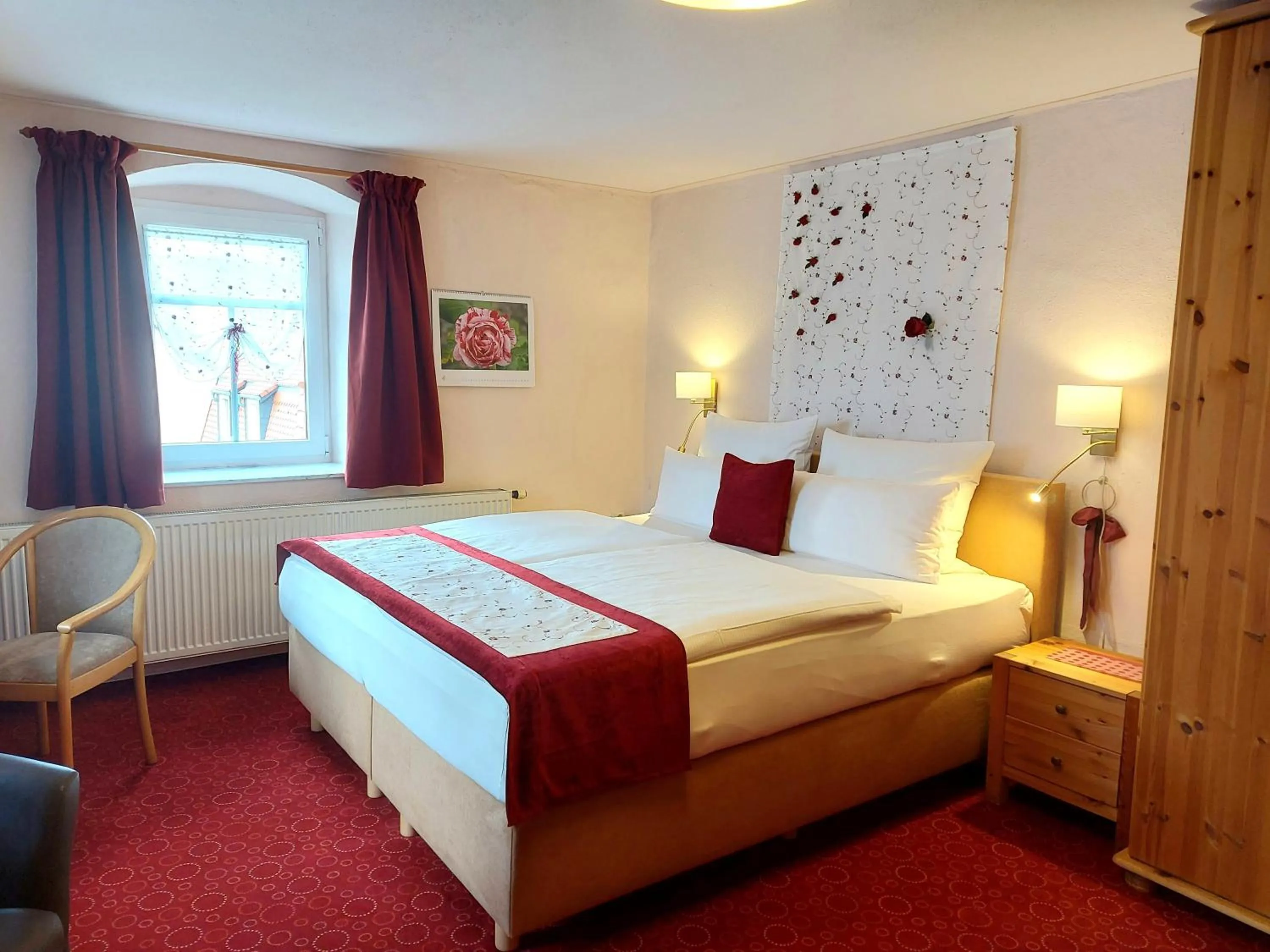 Bed in Logis L Auberge Gutshof