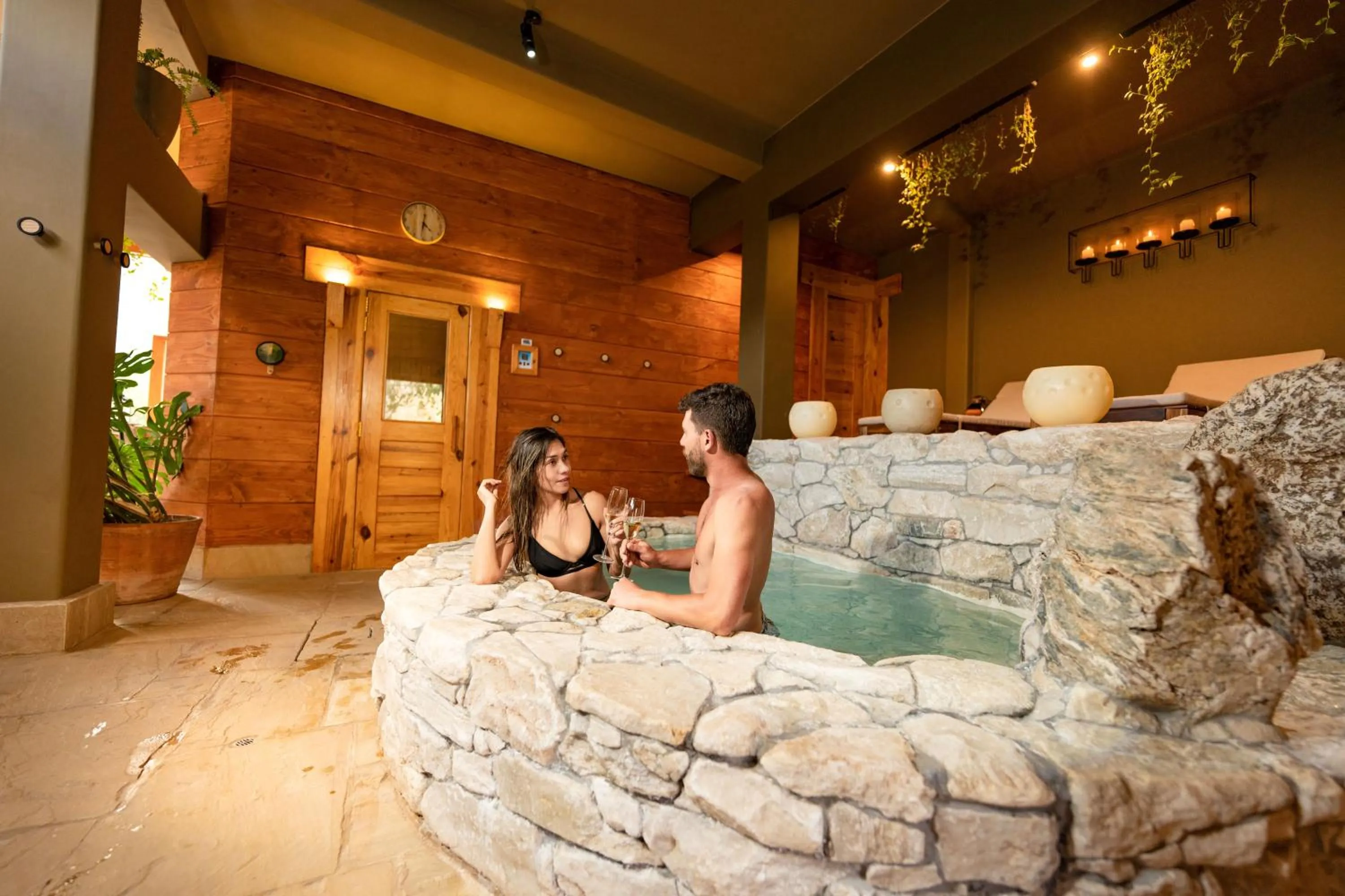 Hot Tub in CASA RAIZ Handmade House Luxury Stay