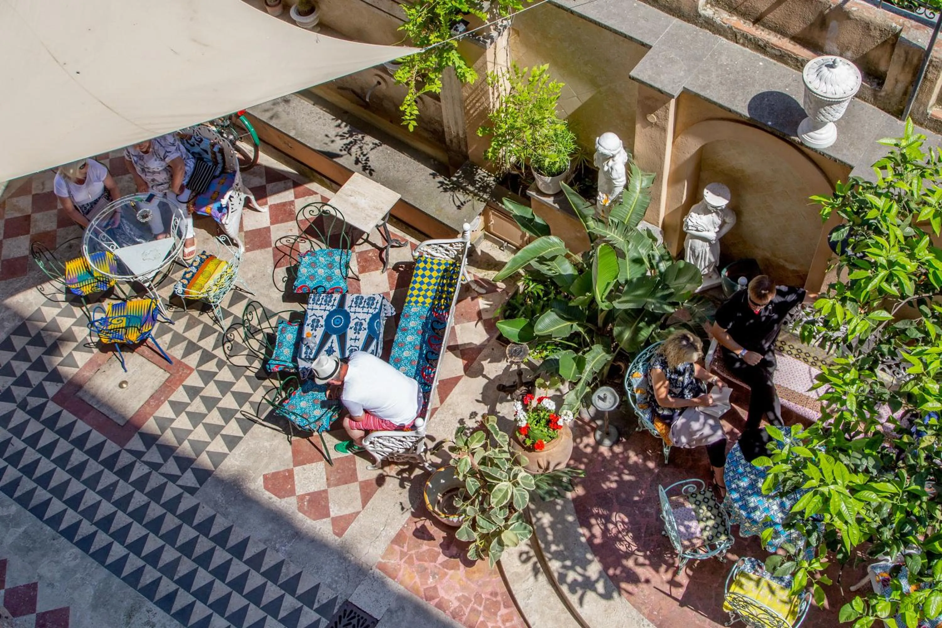 Patio in Hotel Emona Aquaeductus