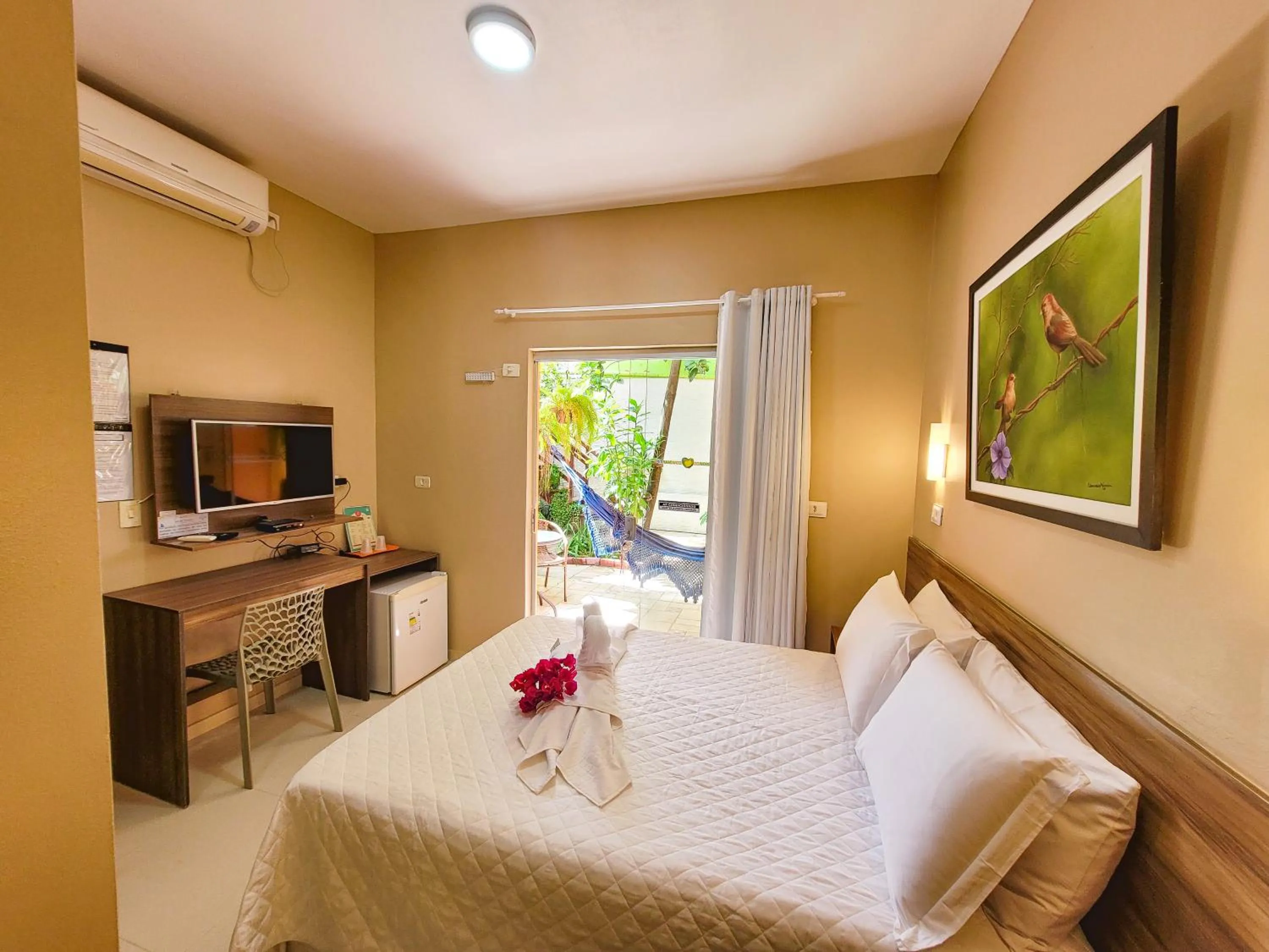 TV and multimedia, Bed in Pousada Som dos Pássaros