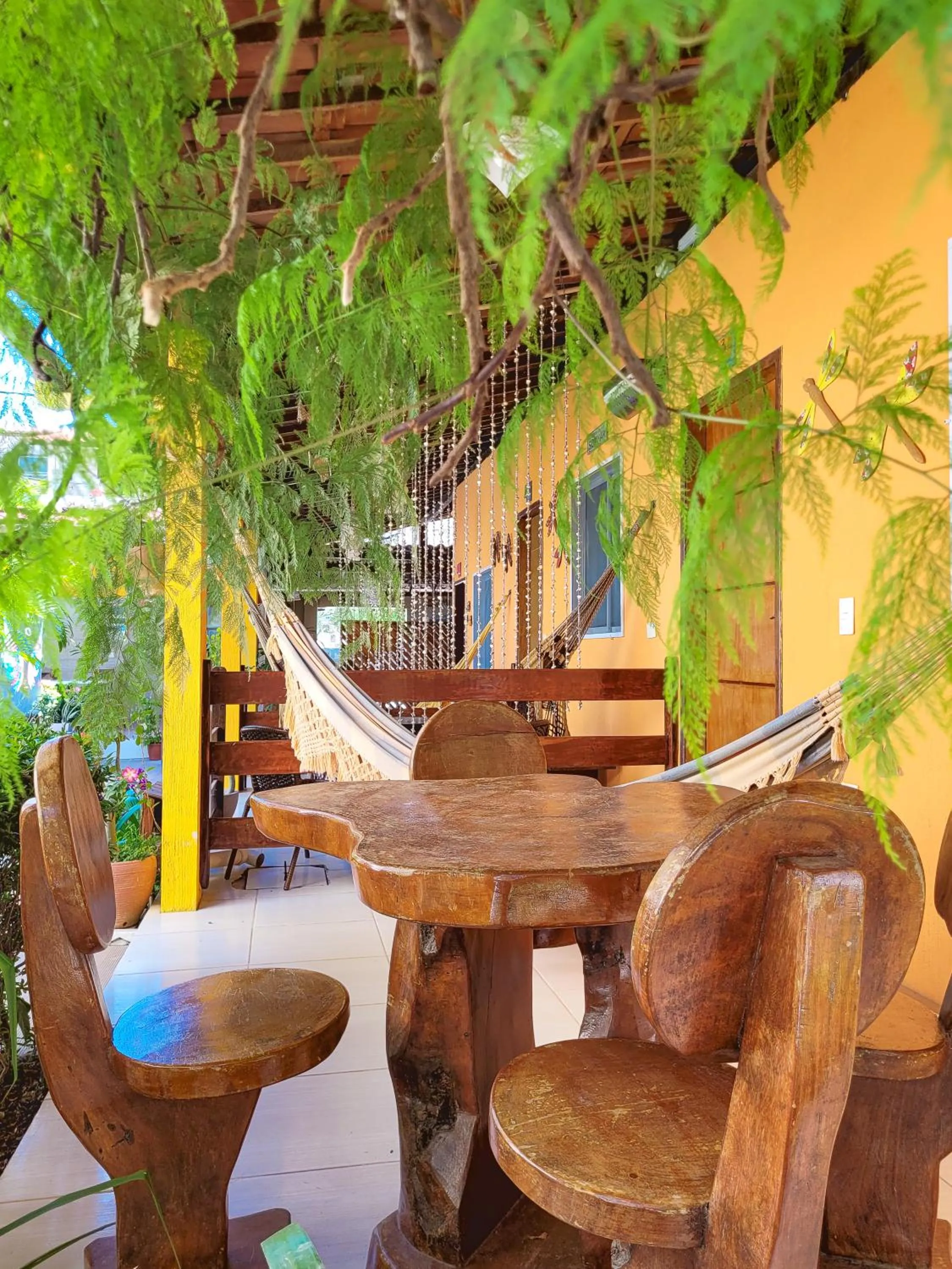 Patio in Pousada Som dos Pássaros