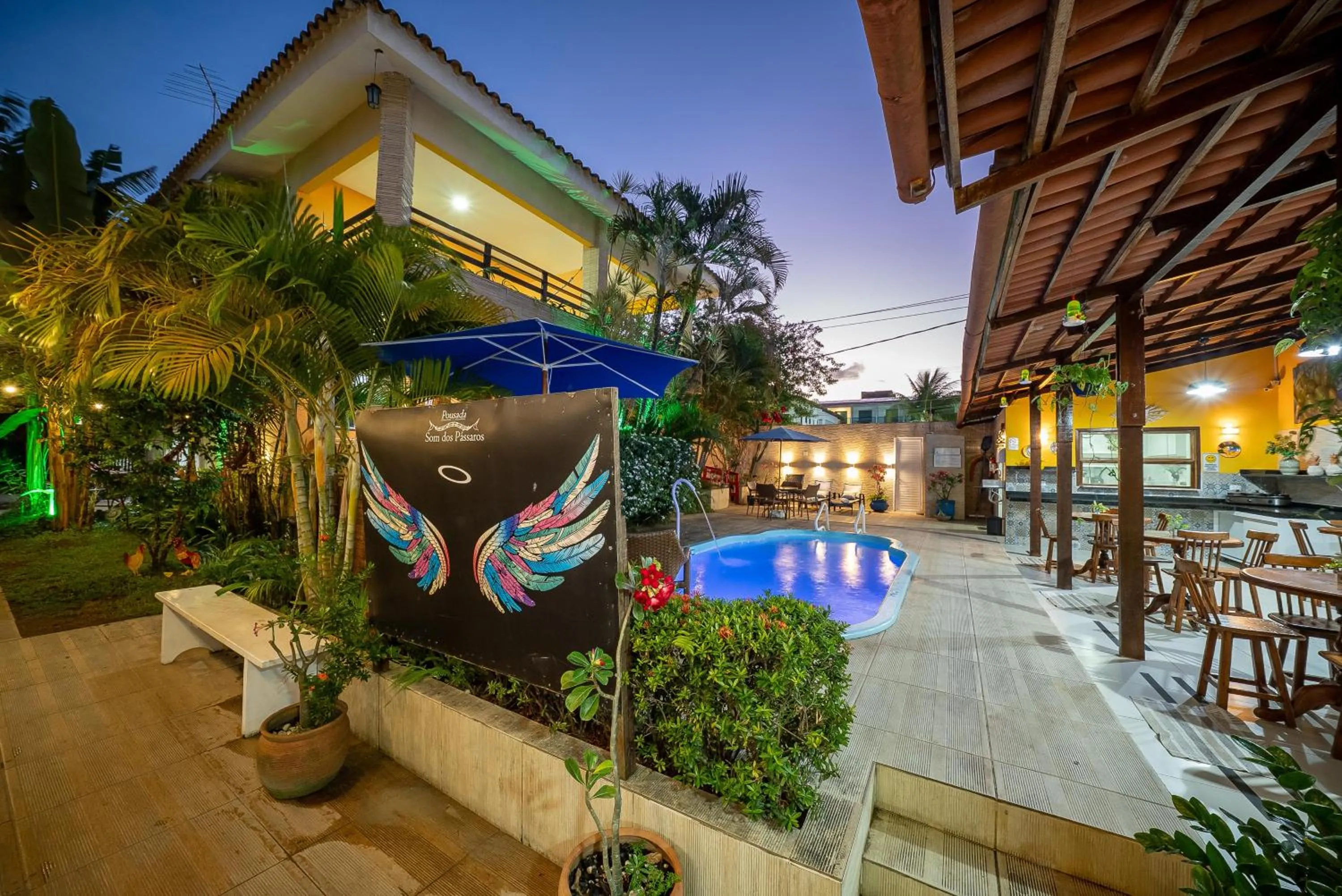 Property building in Pousada Som dos Pássaros