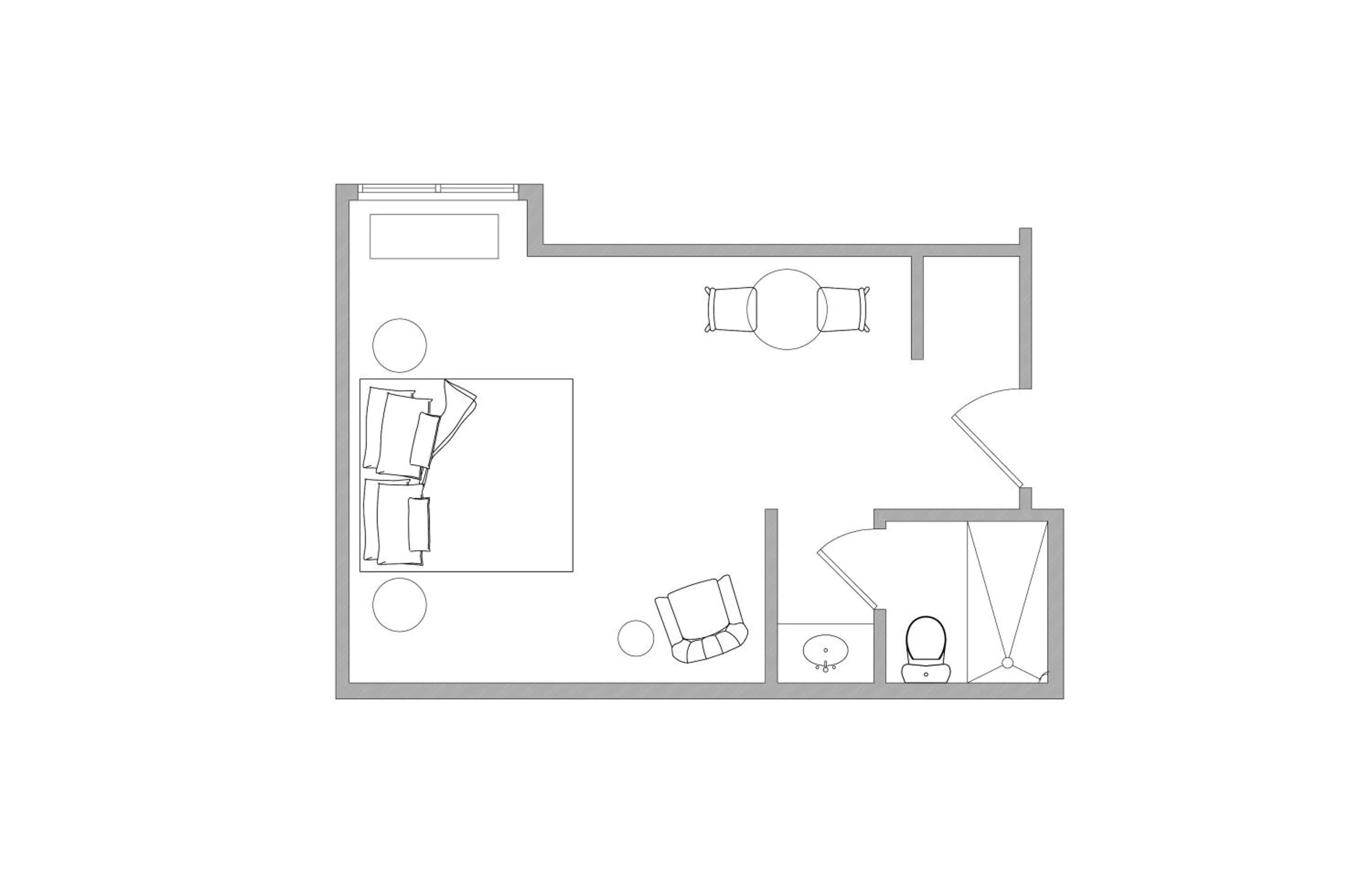 Floor plan in The Hotel Portsmouth - Downtown
