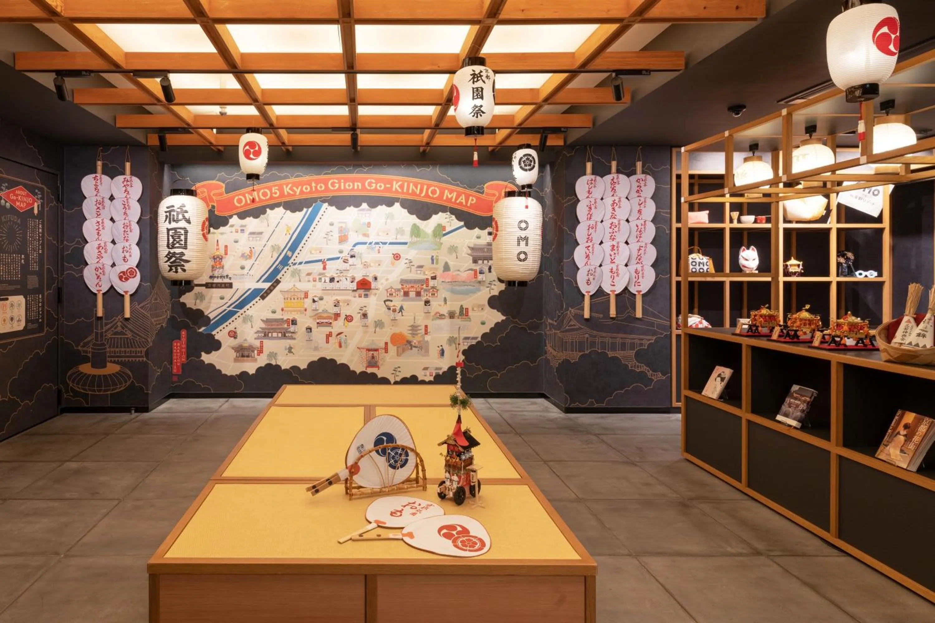 Decorative detail in OMO5 Kyoto Gion by Hoshino Resorts