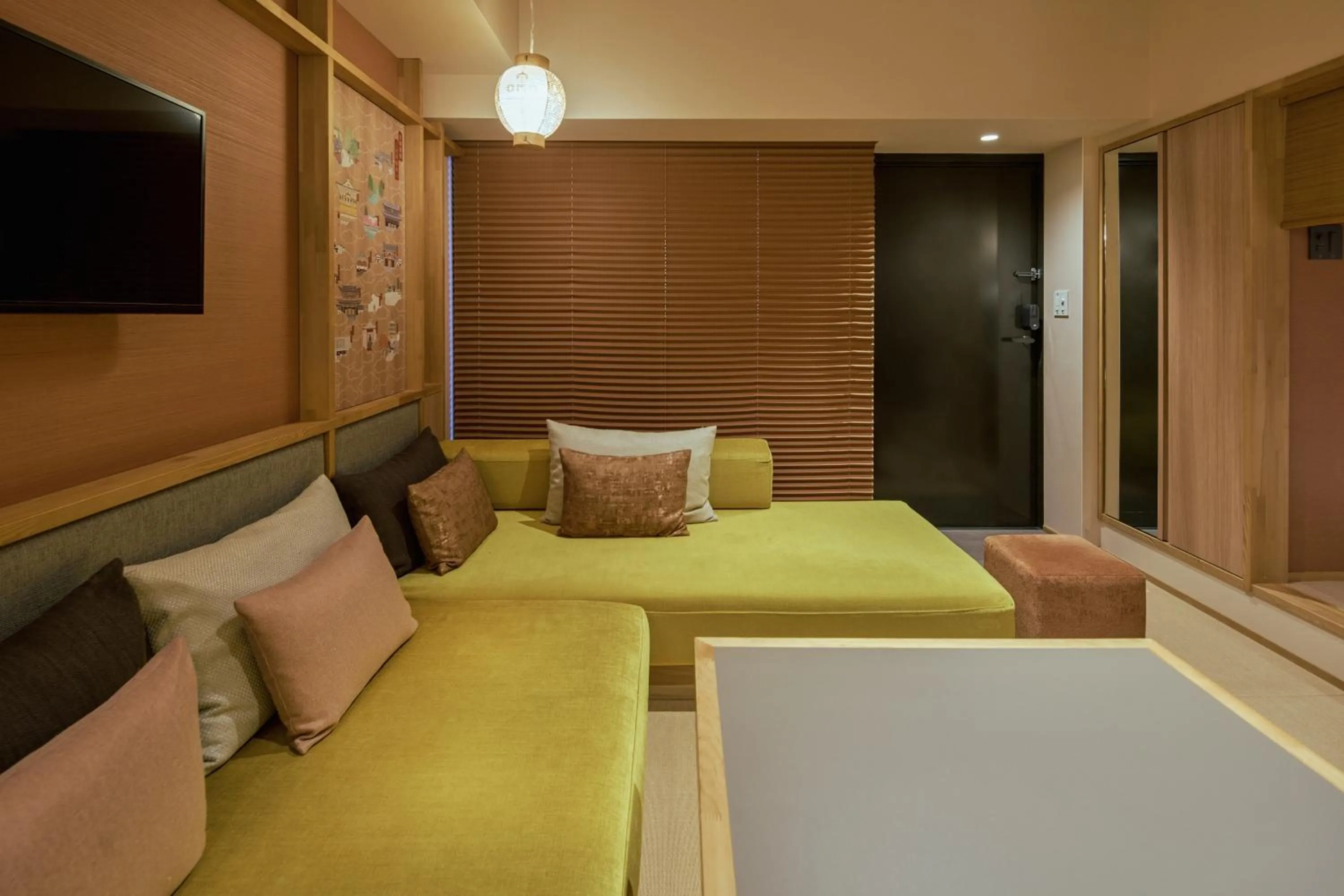 Living room, Bed in OMO5 Kyoto Gion by Hoshino Resorts