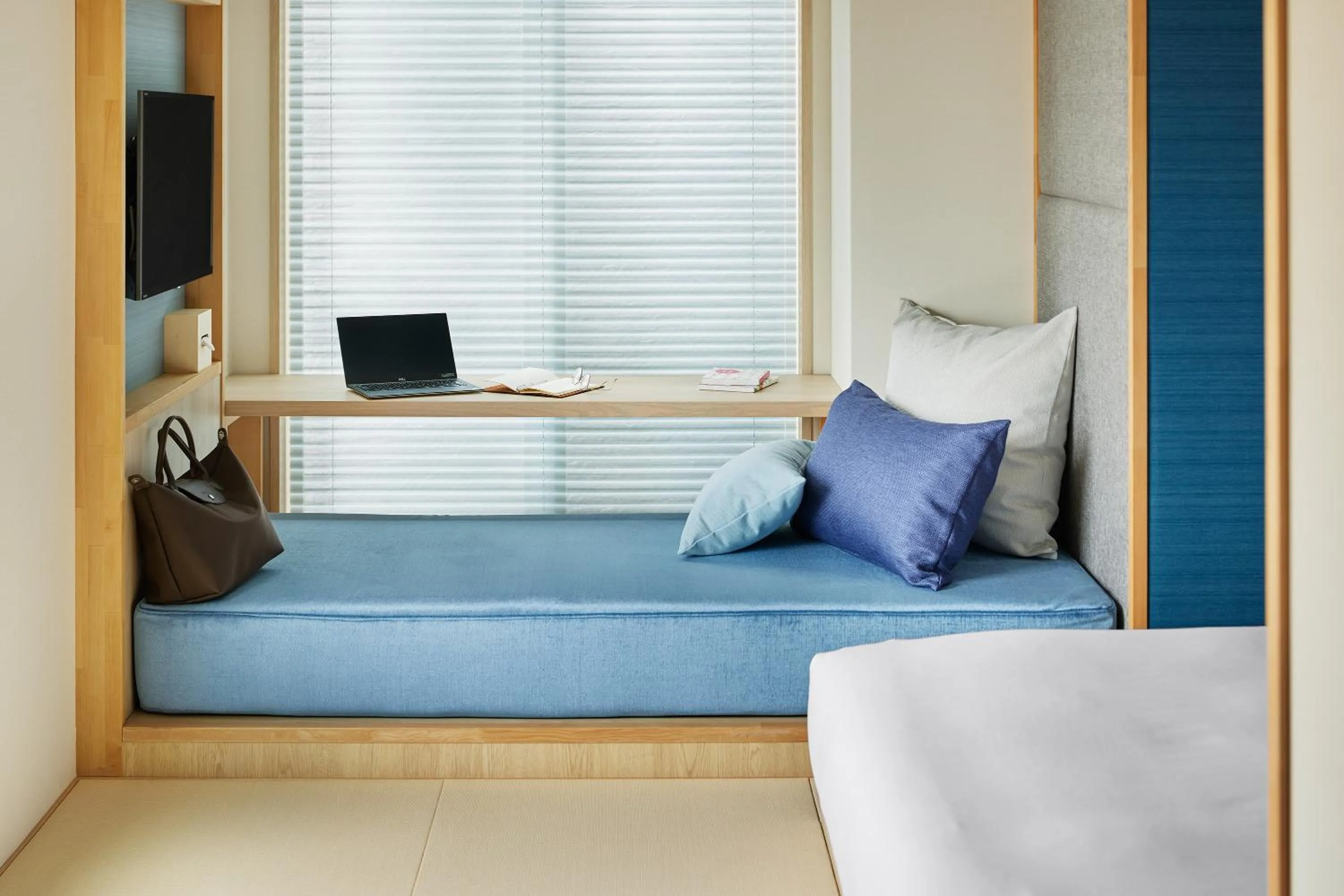 furniture, Bed in OMO5 Kyoto Gion by Hoshino Resorts