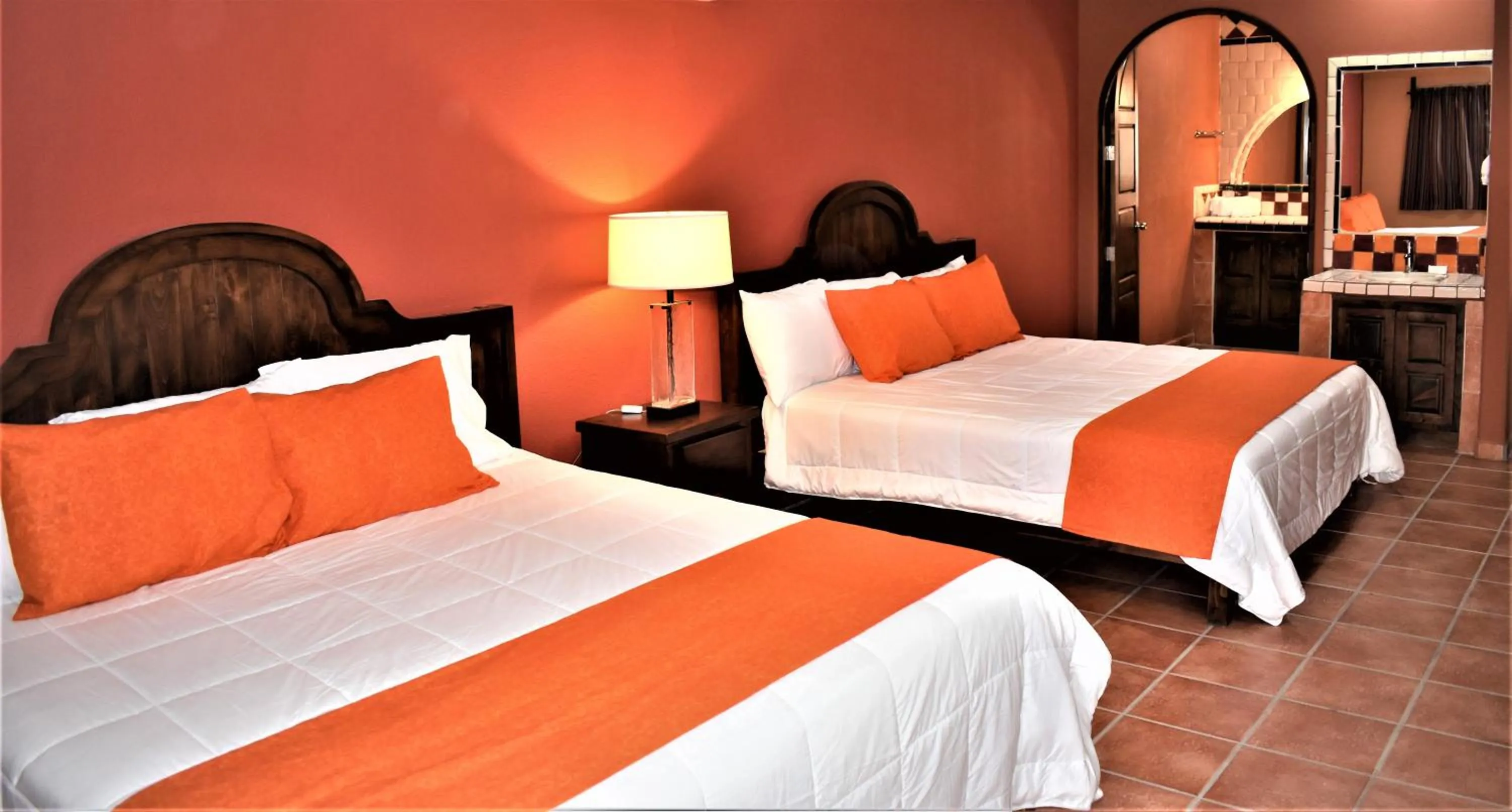 Bed in HACIENDA MONARCAS Resort